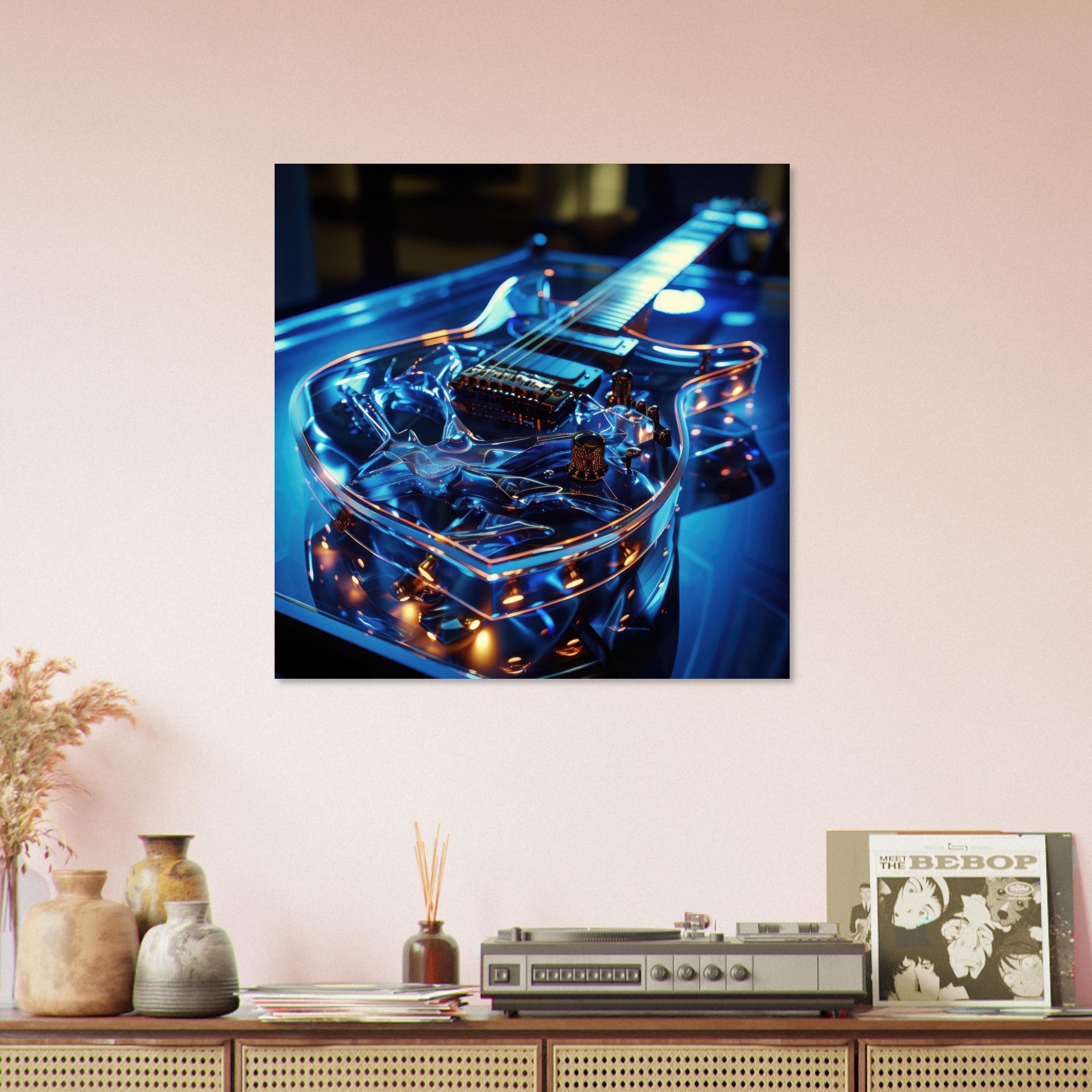 Fine Art Poster Square - Music Art 6 - Shop Ai Art WebShop - Digital Art online Store