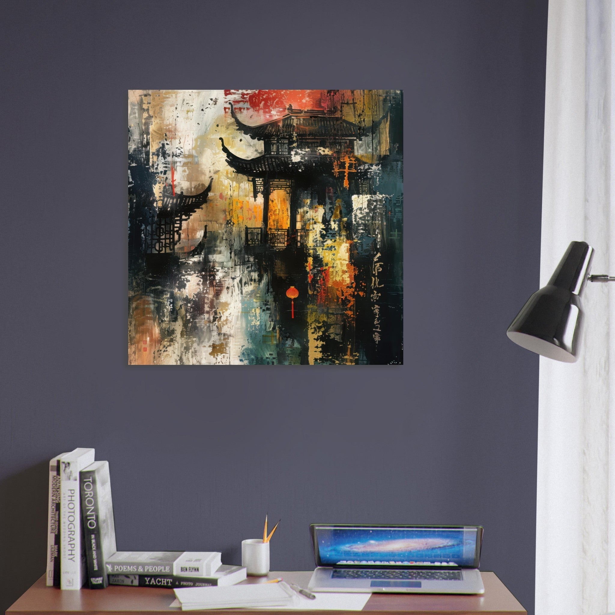Fine Art Poster Square - Old culture of China in abstract style - Ai Art Force
