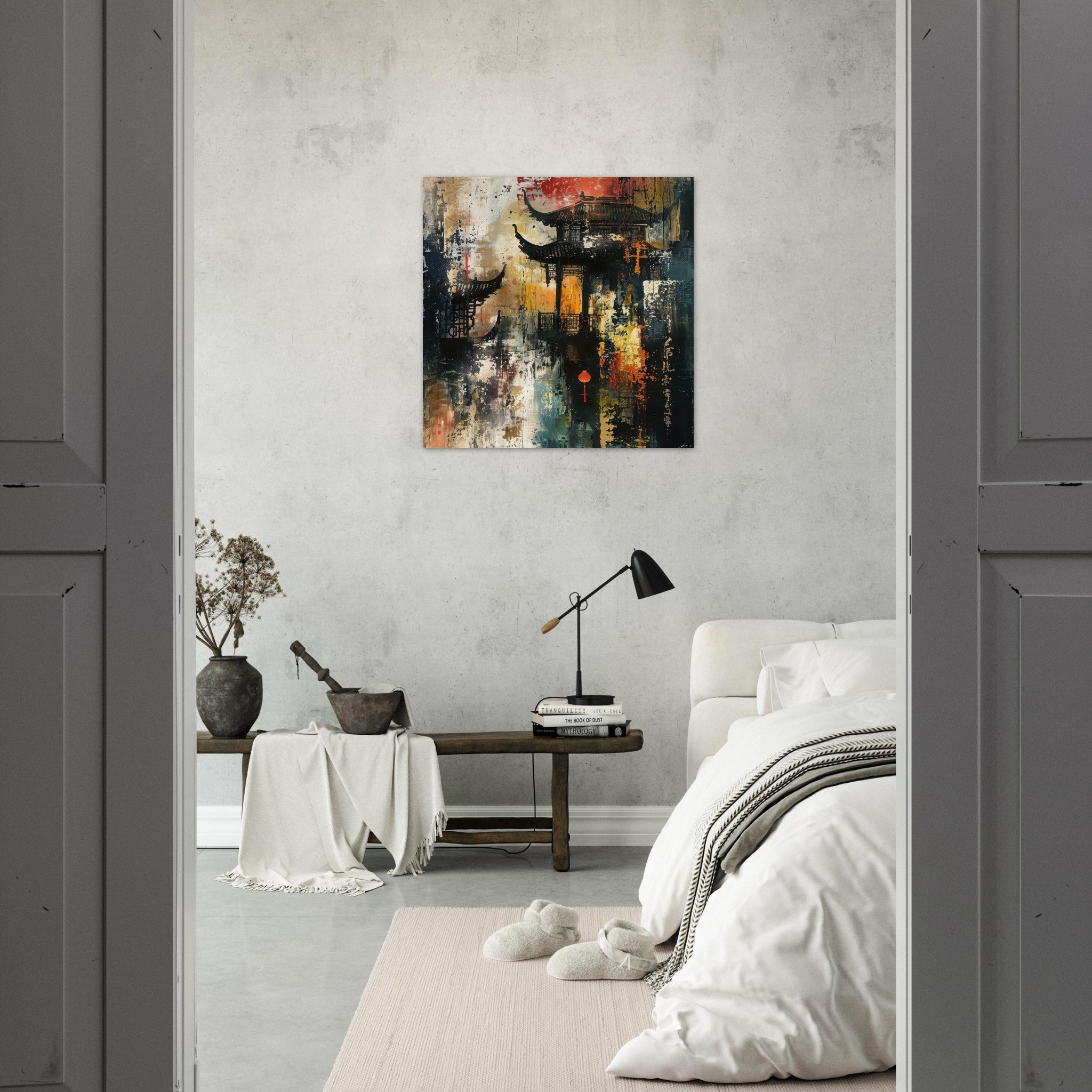 Fine Art Poster Square - Old culture of China in abstract style - Ai Art Force