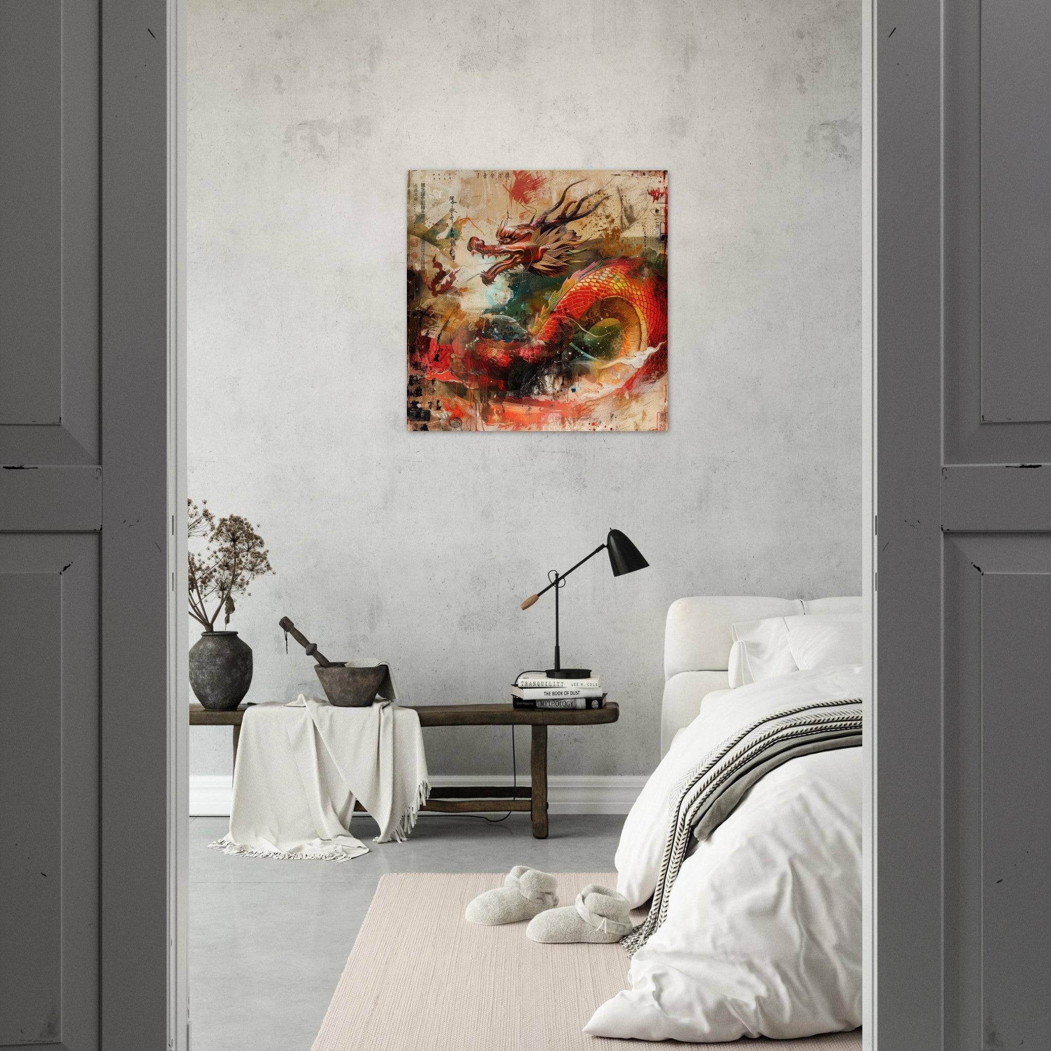 Fine Art Poster Square - Old culture of China in abstract style 7 - Ai Art Force