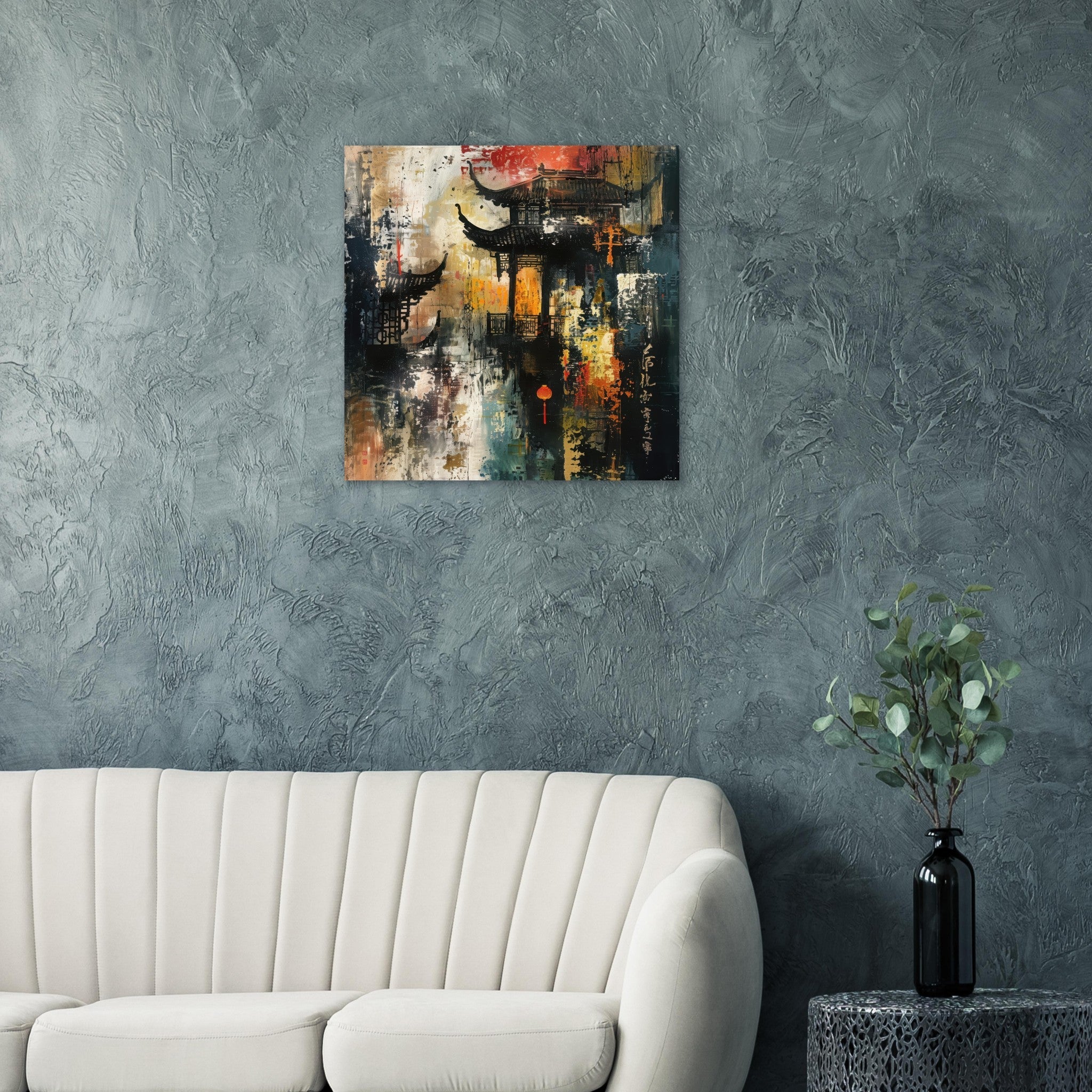 Fine Art Poster Square - Old culture of China in abstract style - Ai Art Force