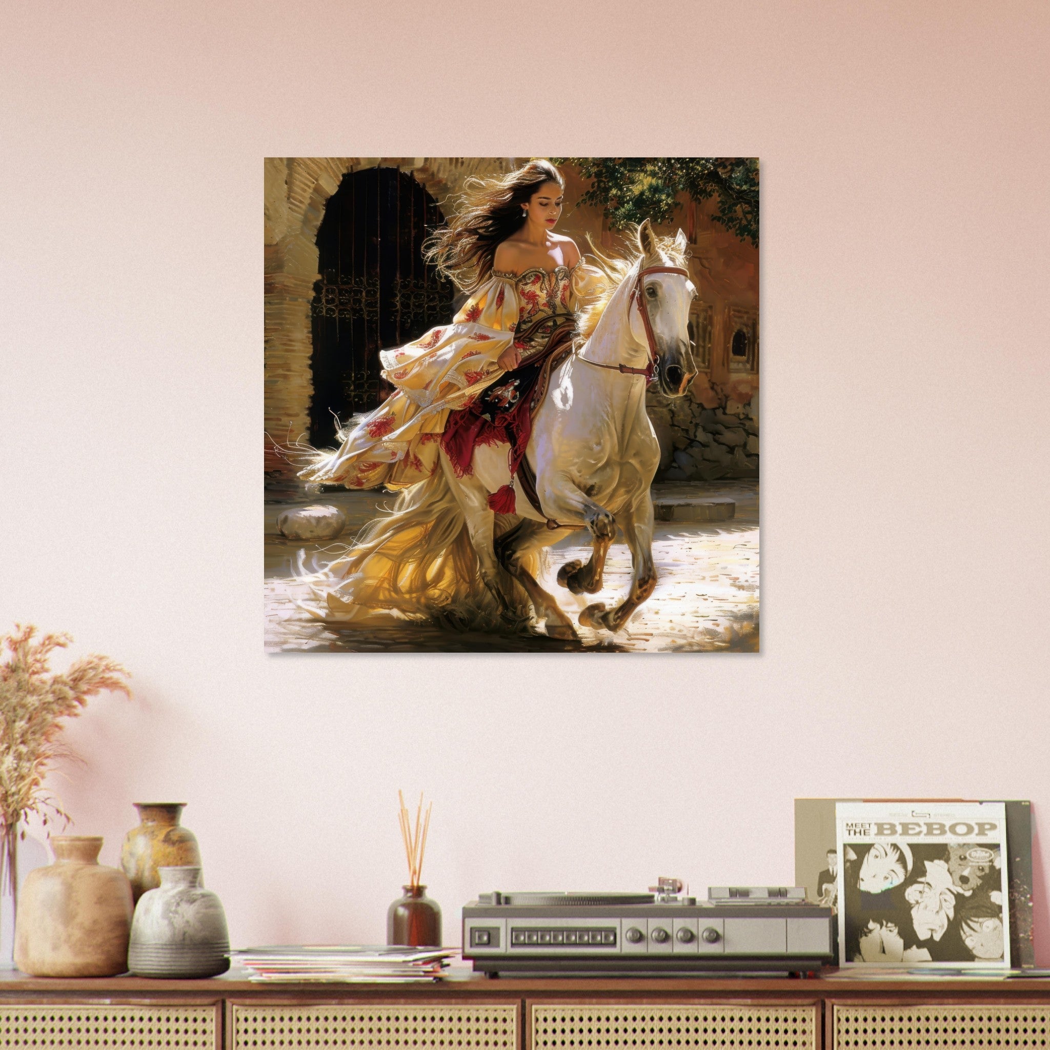 Fine Art Poster Square - Romanticism art style culture of Spain 1 - Ai Art Force