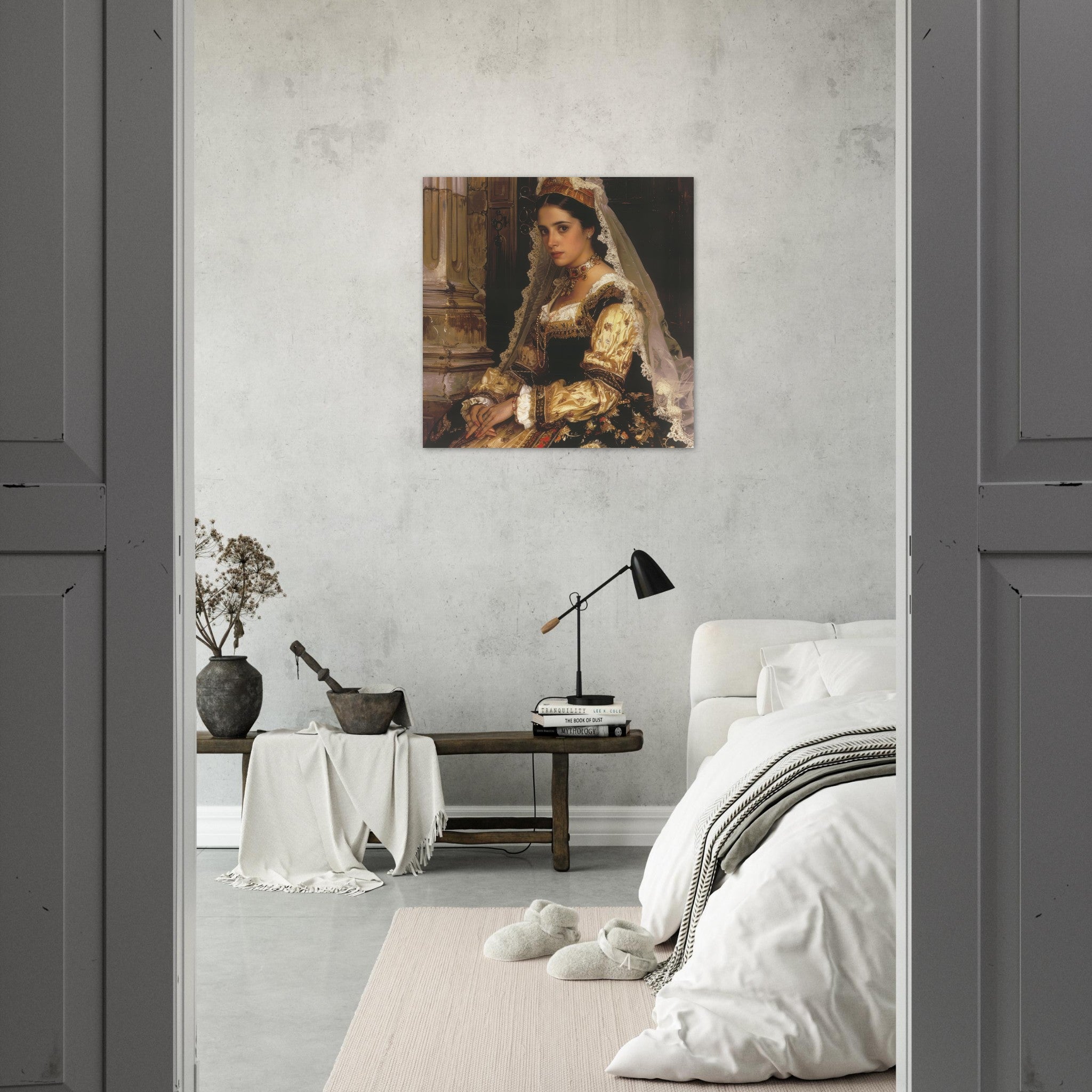 Fine Art Poster Square - Romanticism art style culture of Spain 2 - Ai Art Force