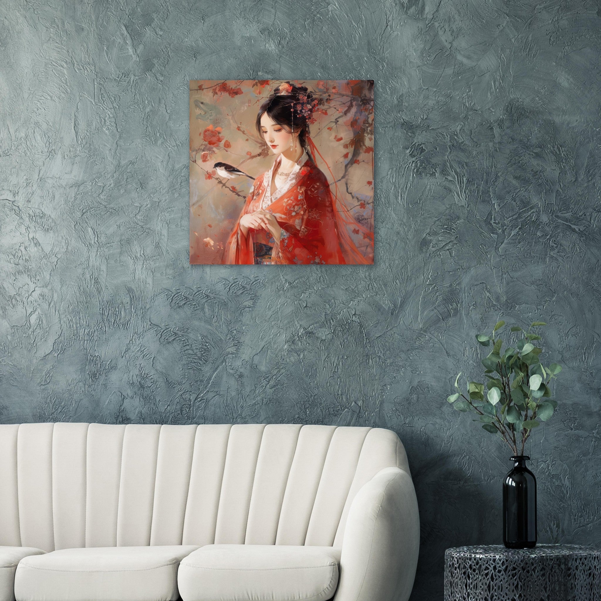 Fine Art Poster Square - Romanticism art style old culture of China 2 - Shop Ai Art WebShop - Digital Art online Store