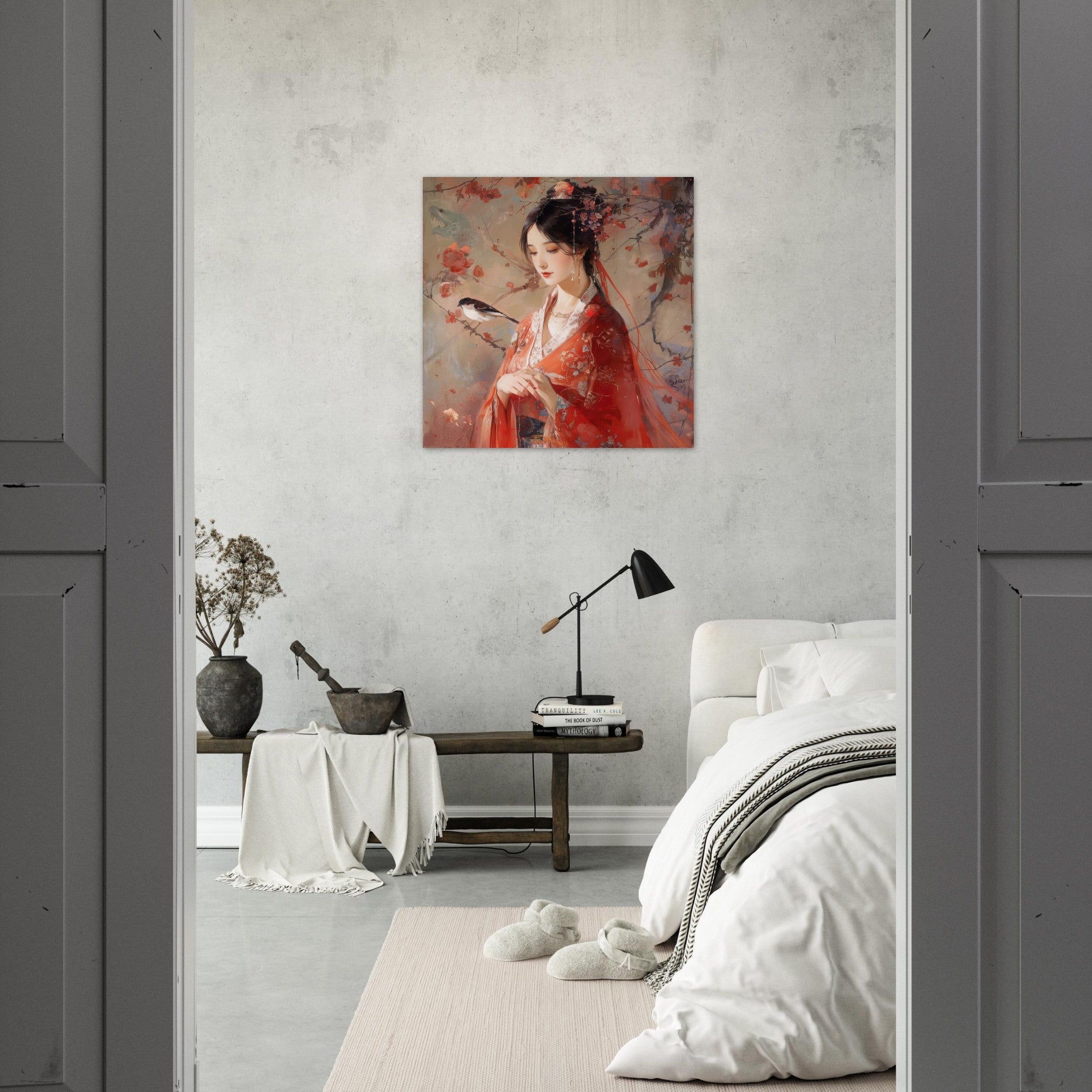 Fine Art Poster Square - Romanticism art style old culture of China 2 - Shop Ai Art WebShop - Digital Art online Store