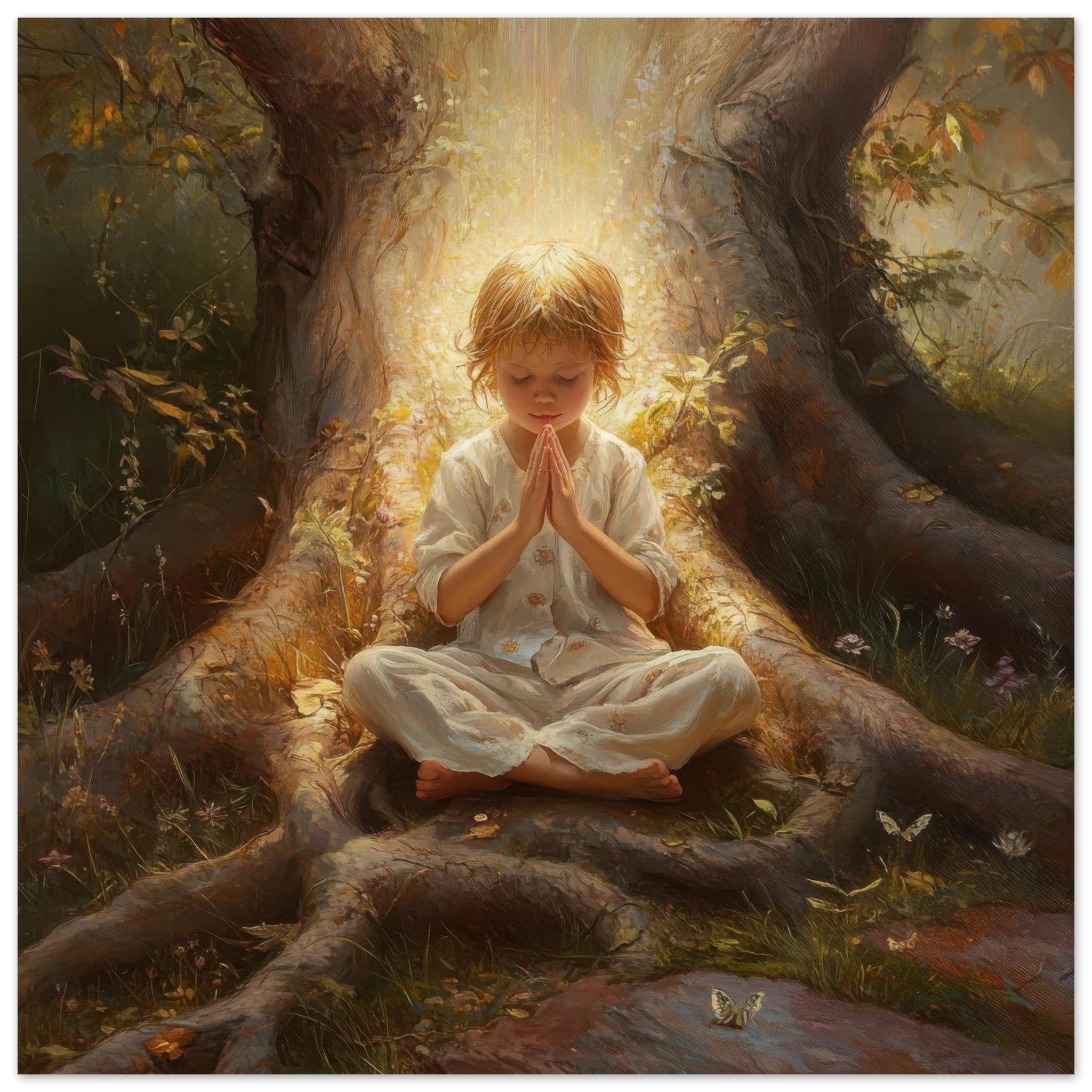 Fine Art Poster Square - Spiritual Development in Childhood 4 - Shop Ai Art WebShop - Digital Art online Store