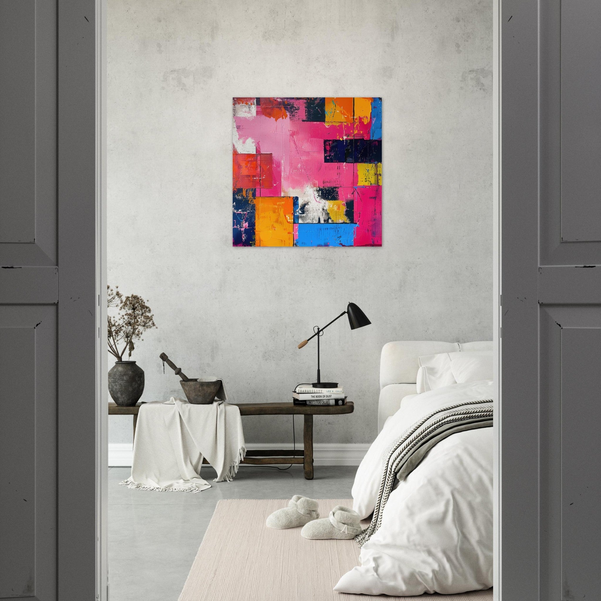 Fine Art Poster Square - Swedish popart in abstract style 5 - Shop Ai Art WebShop - Digital Art online Store