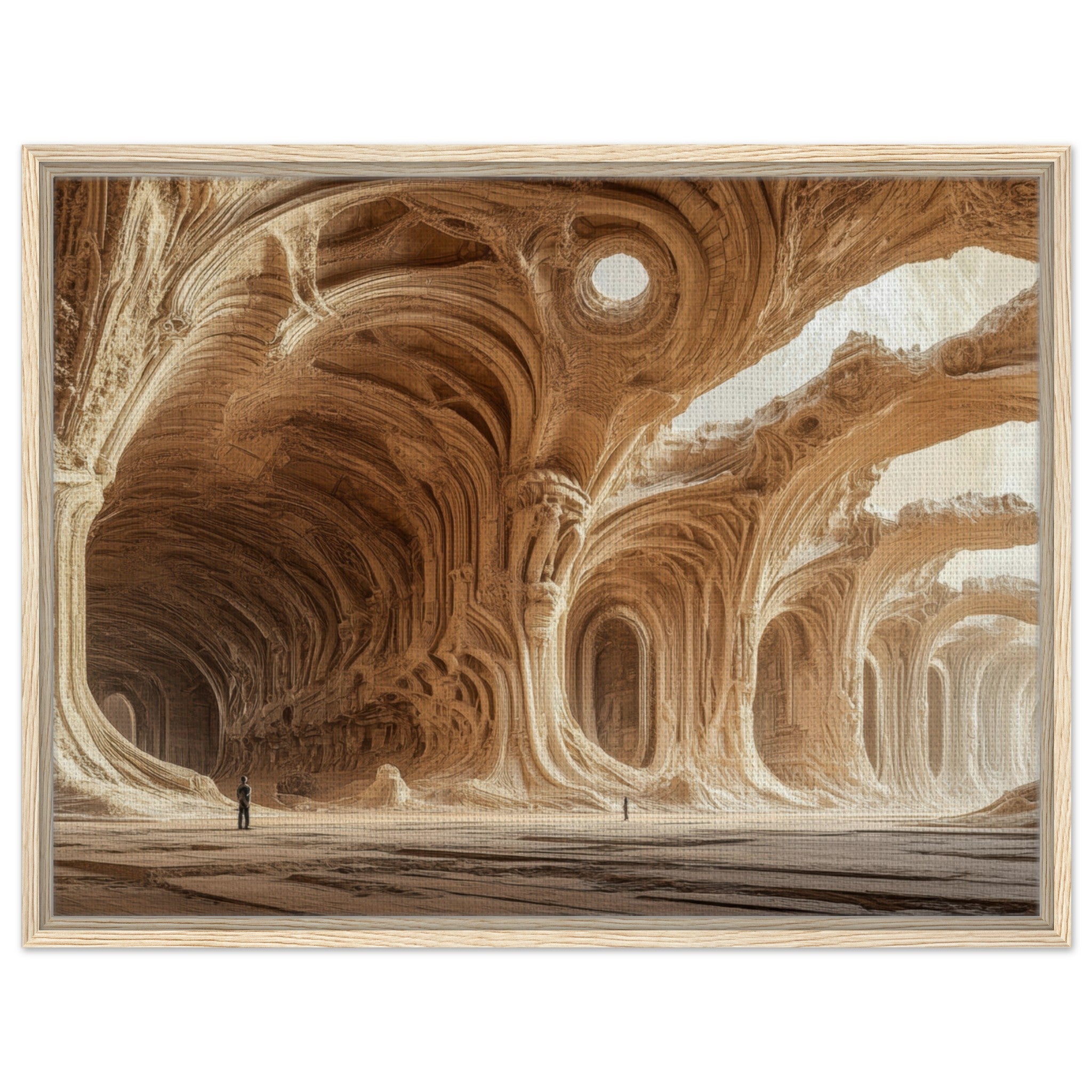 Framed Canvas Landscape - Alien Ruins on the Edge of the Galaxy Ancient 2 - Shop Ai Art WebShop - Digital Art online Store