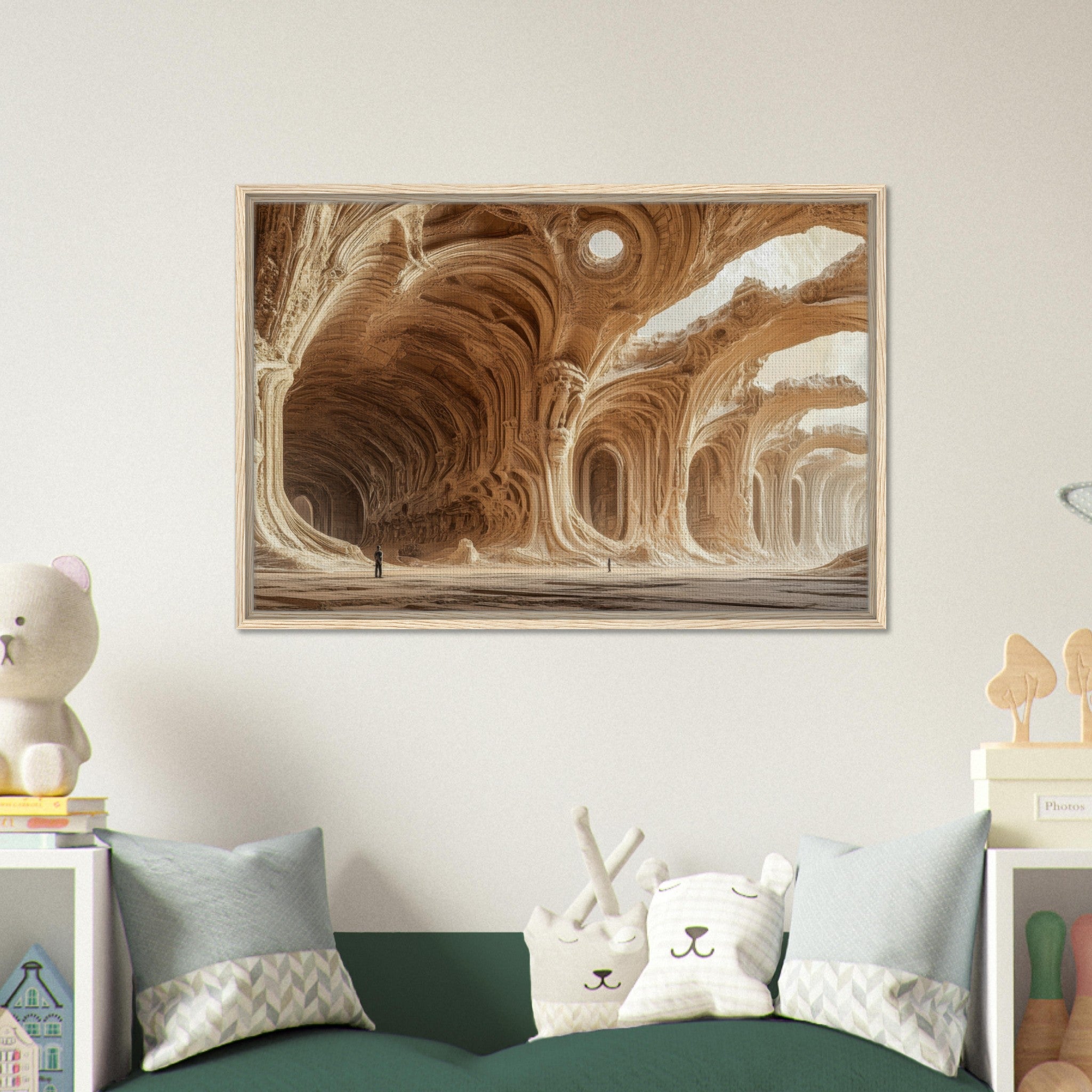 Framed Canvas Landscape - Alien Ruins on the Edge of the Galaxy Ancient 2 - Shop Ai Art WebShop - Digital Art online Store