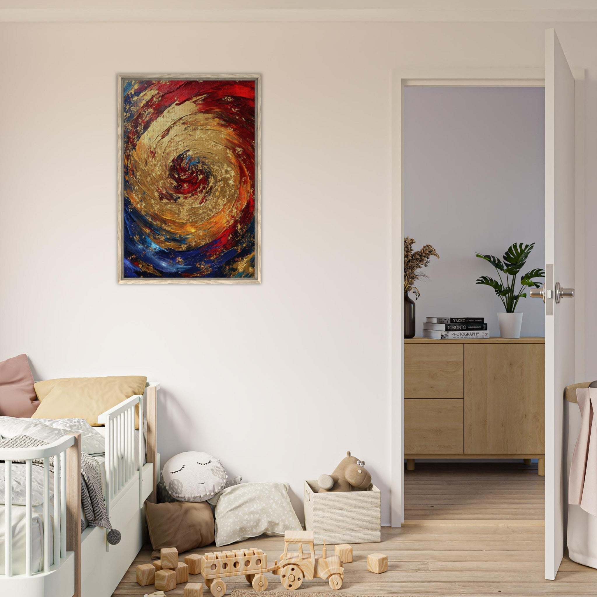 Framed Canvas Portrait - Vortex of Emotions A swirling fusion of vagrant 2 - Shop Ai Art WebShop - Digital Art online Store