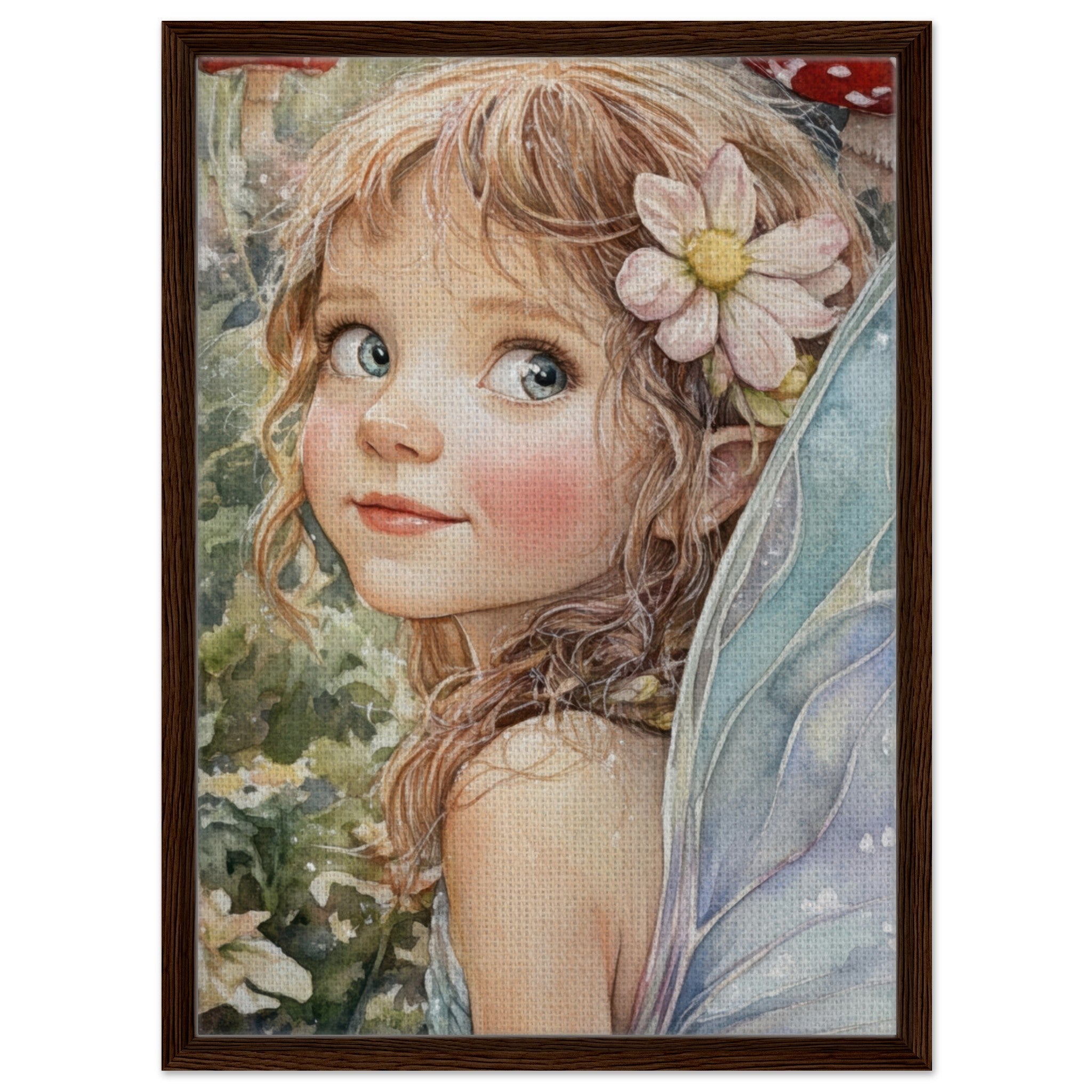 Framed Canvas Portrait - Watercolor Faerie Glade Watercolor Over - the - Thou 3 - Shop Ai Art WebShop - Digital Art online Store
