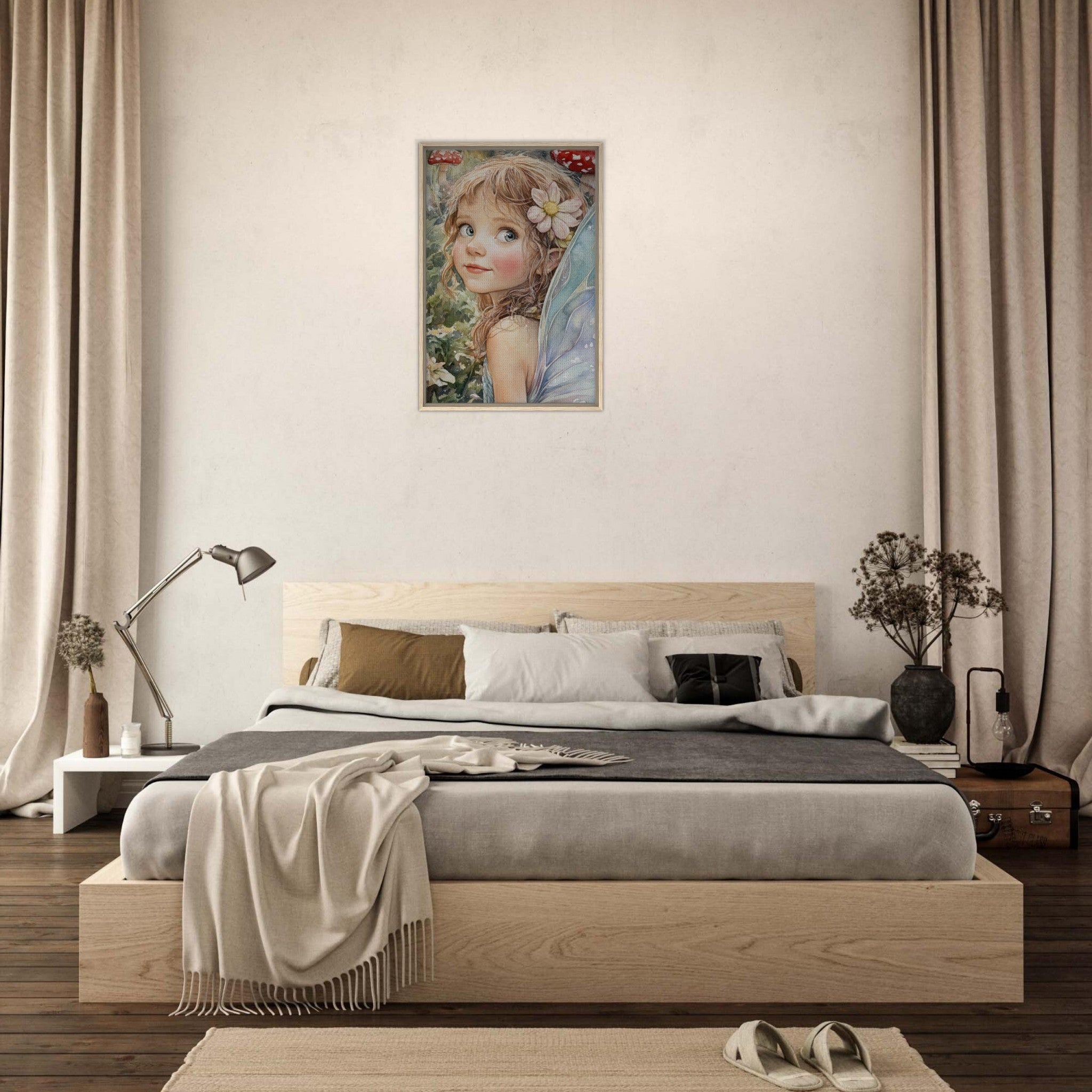 Framed Canvas Portrait - Watercolor Faerie Glade Watercolor Over - the - Thou 3 - Shop Ai Art WebShop - Digital Art online Store