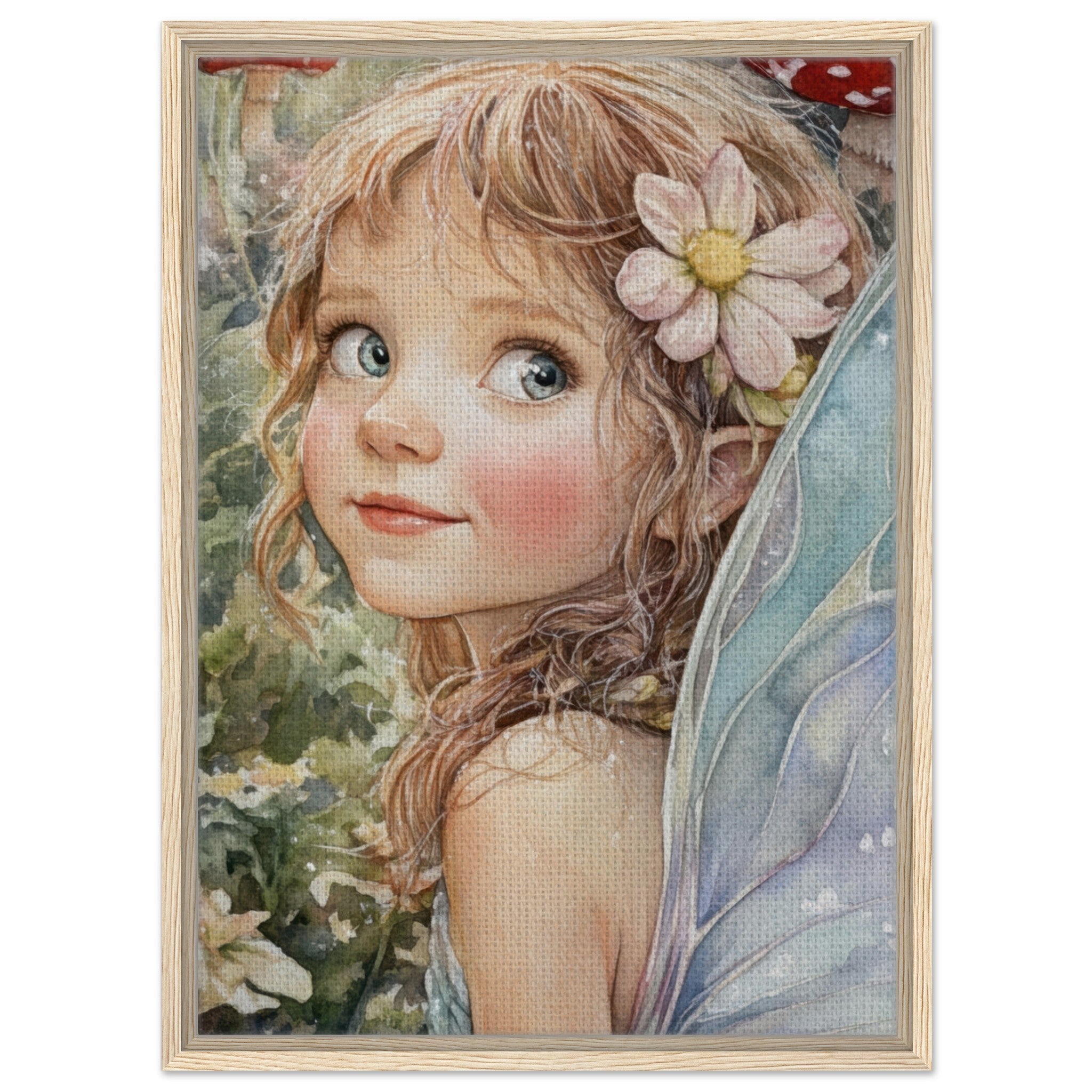 Framed Canvas Portrait - Watercolor Faerie Glade Watercolor Over - the - Thou 3 - Shop Ai Art WebShop - Digital Art online Store