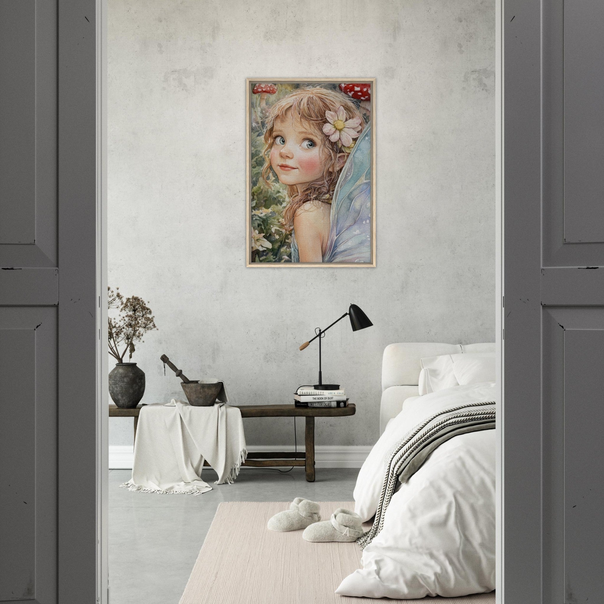 Framed Canvas Portrait - Watercolor Faerie Glade Watercolor Over - the - Thou 3 - Shop Ai Art WebShop - Digital Art online Store