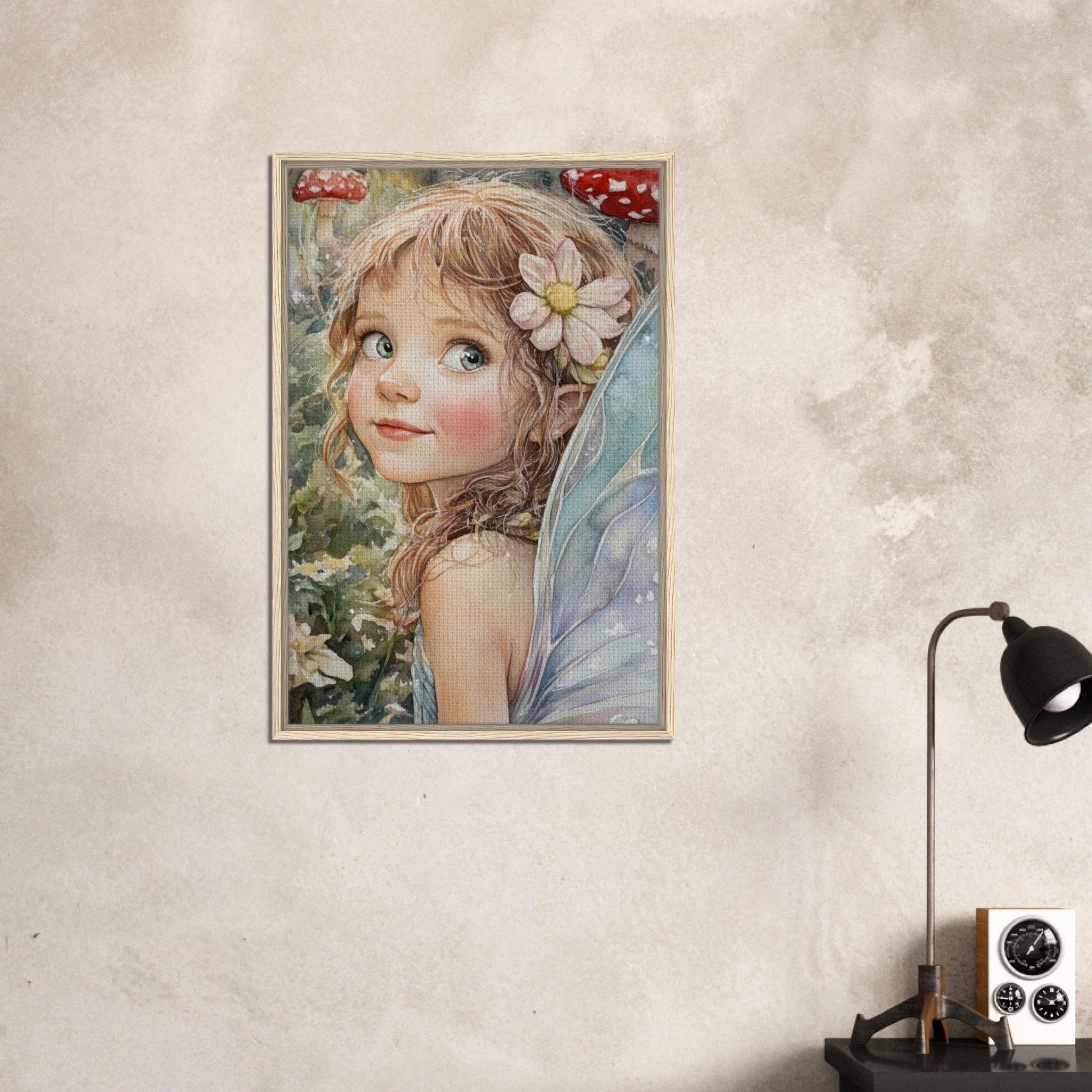 Framed Canvas Portrait - Watercolor Faerie Glade Watercolor Over - the - Thou 3 - Shop Ai Art WebShop - Digital Art online Store