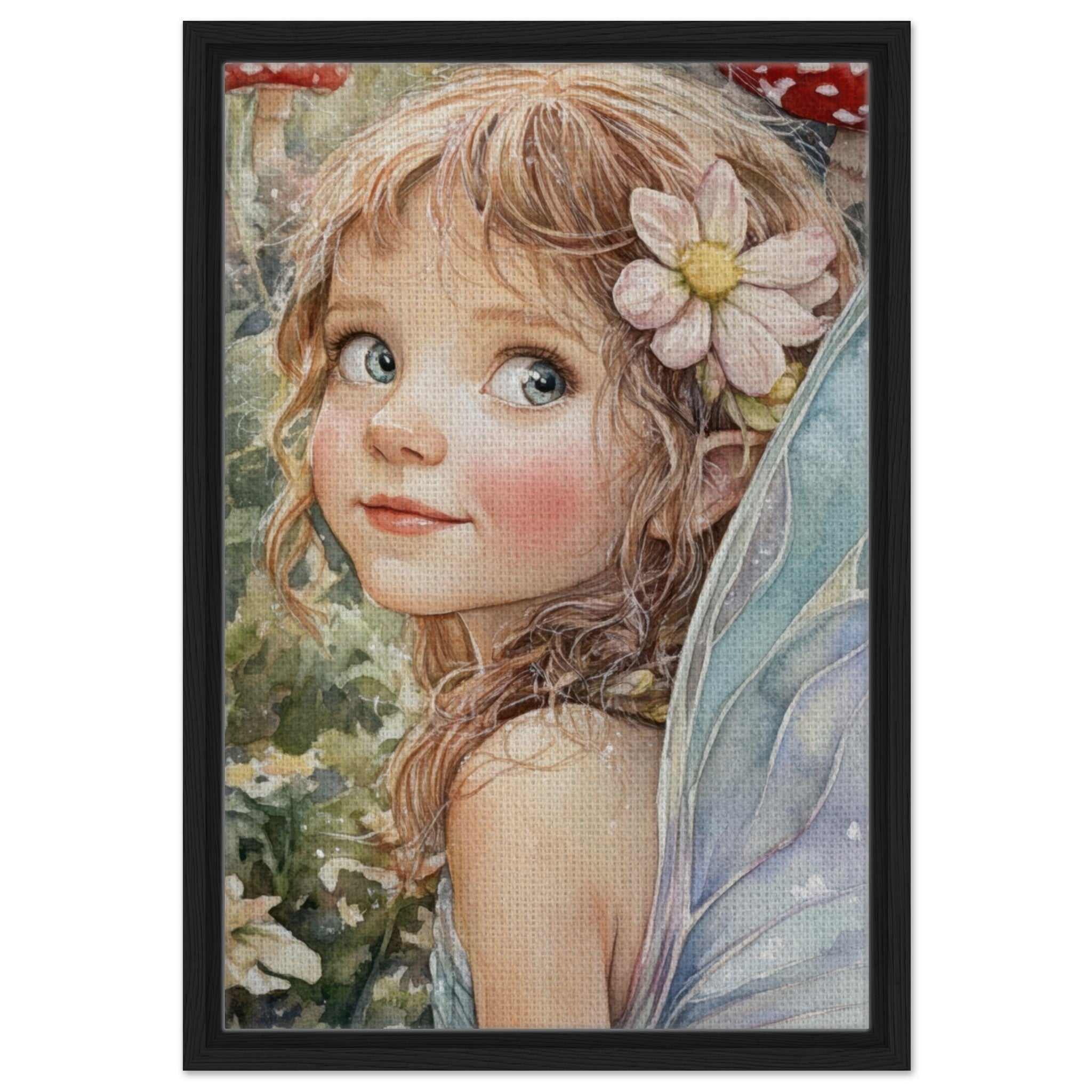 Framed Canvas Portrait - Watercolor Faerie Glade Watercolor Over - the - Thou 3 - Shop Ai Art WebShop - Digital Art online Store