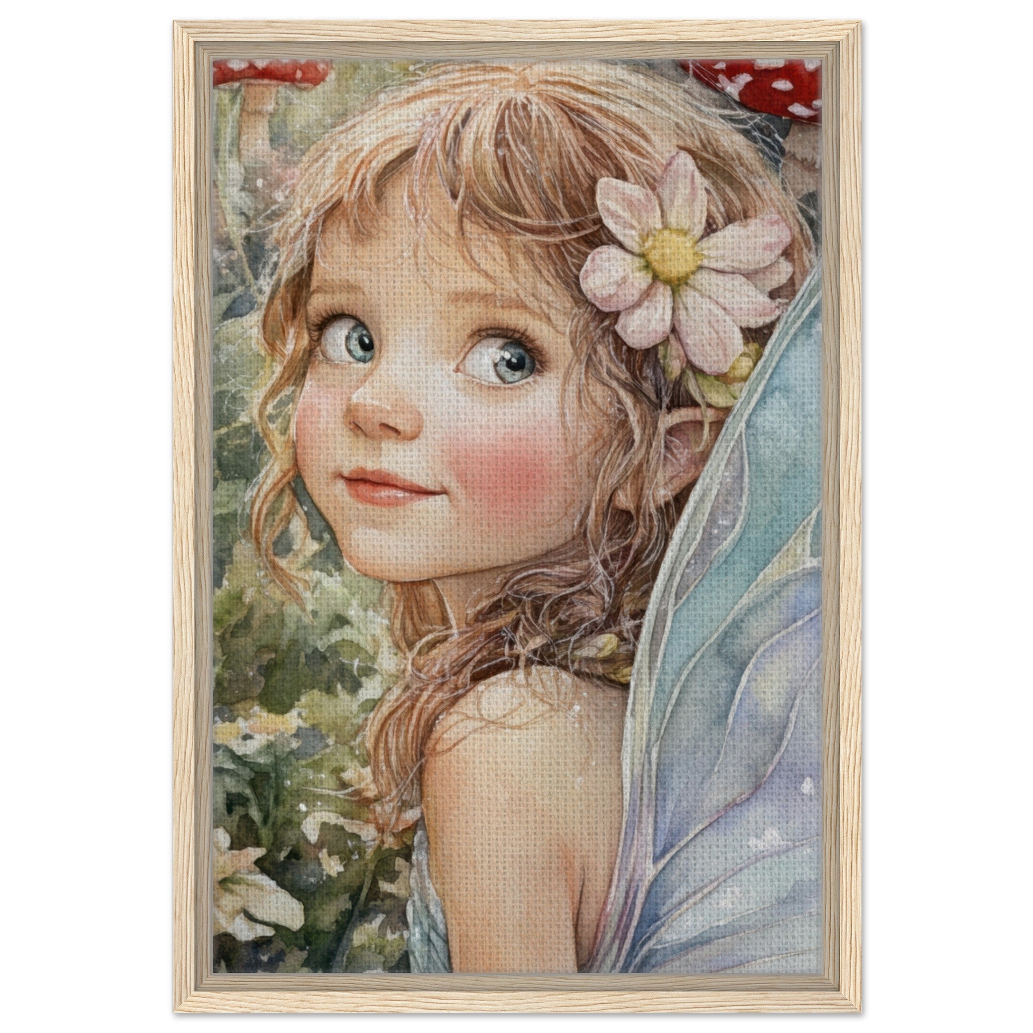 Framed Canvas Portrait - Watercolor Faerie Glade Watercolor Over - the - Thou 3 - Shop Ai Art WebShop - Digital Art online Store