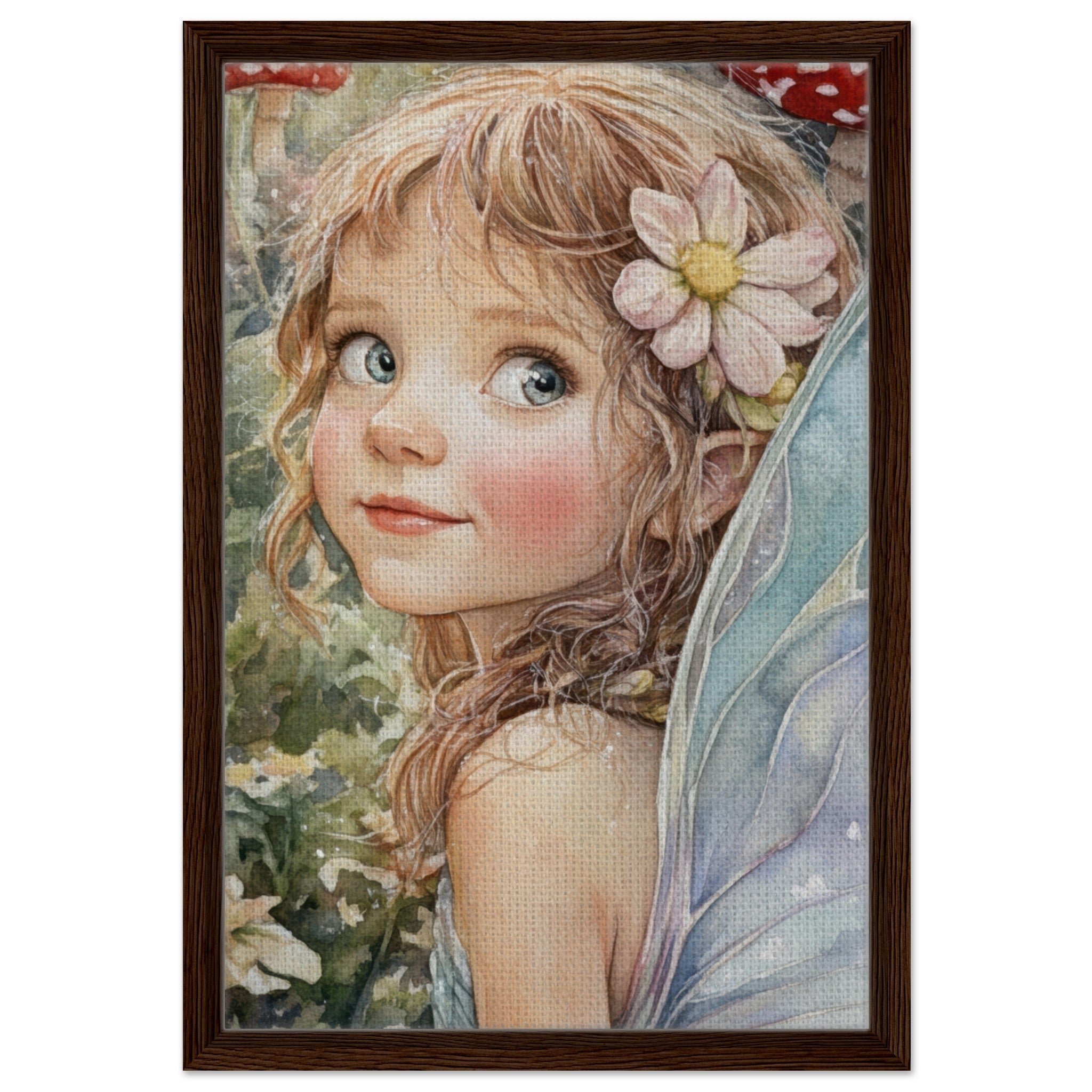 Framed Canvas Portrait - Watercolor Faerie Glade Watercolor Over - the - Thou 3 - Shop Ai Art WebShop - Digital Art online Store