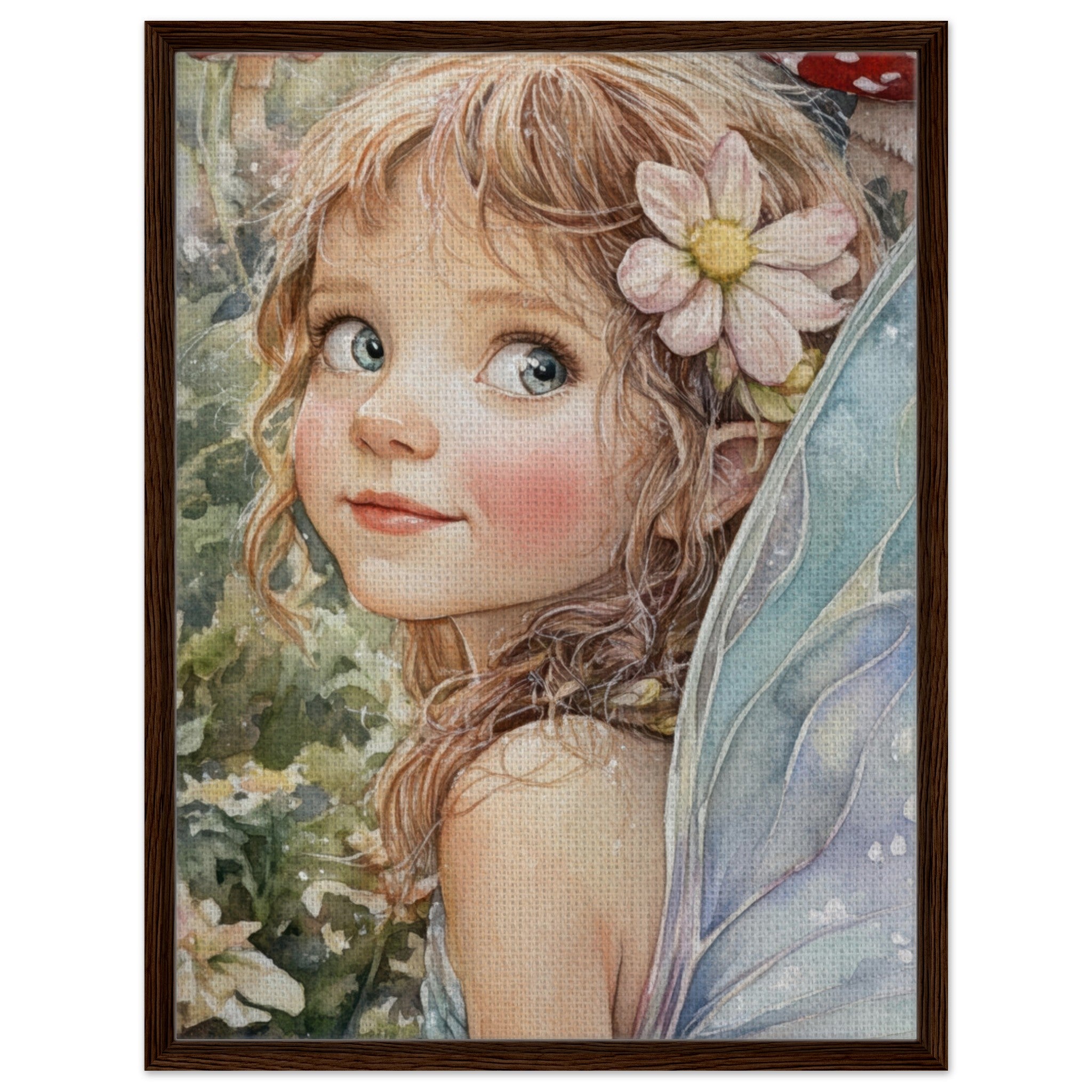 Framed Canvas Portrait - Watercolor Faerie Glade Watercolor Over - the - Thou 3 - Shop Ai Art WebShop - Digital Art online Store