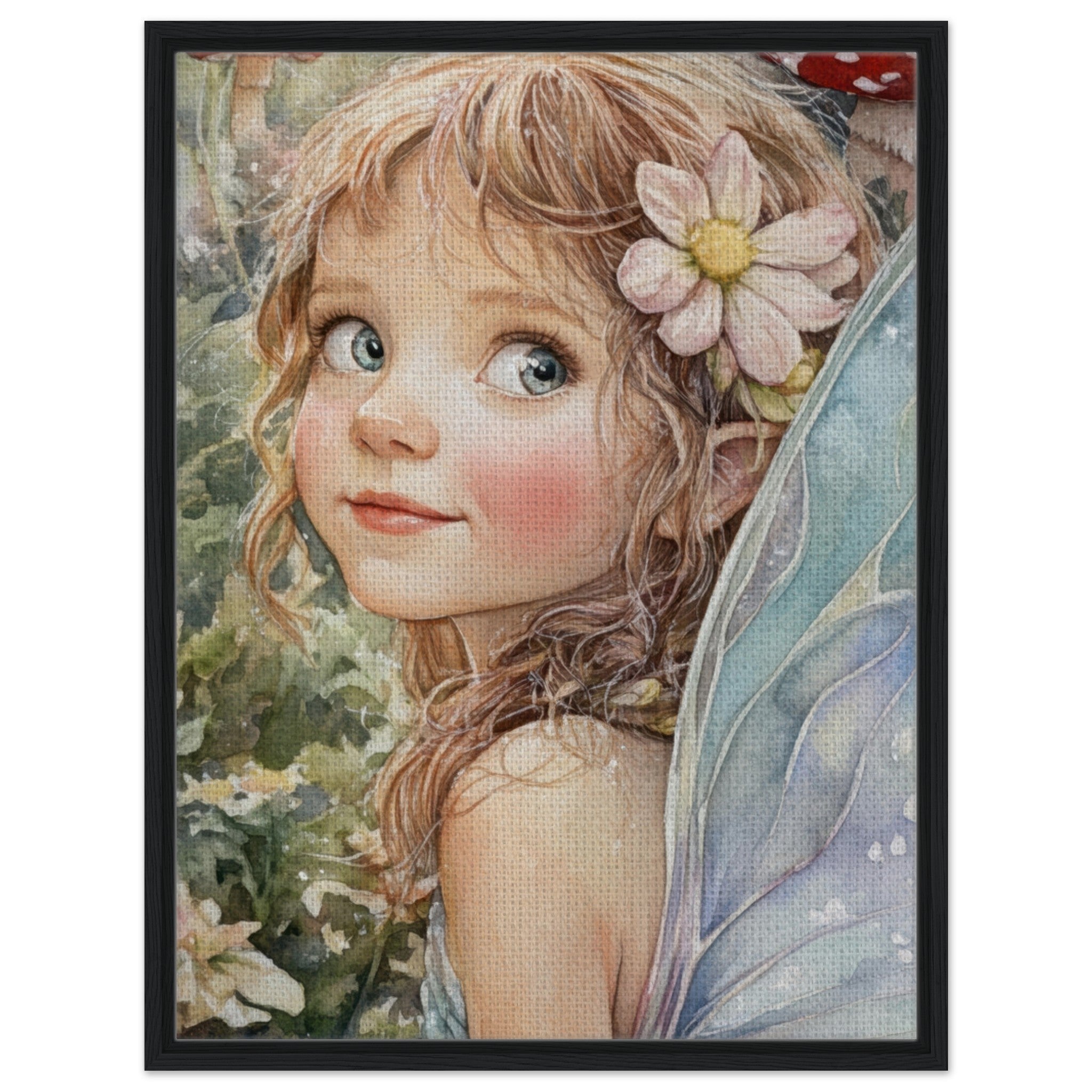 Framed Canvas Portrait - Watercolor Faerie Glade Watercolor Over - the - Thou 3 - Shop Ai Art WebShop - Digital Art online Store