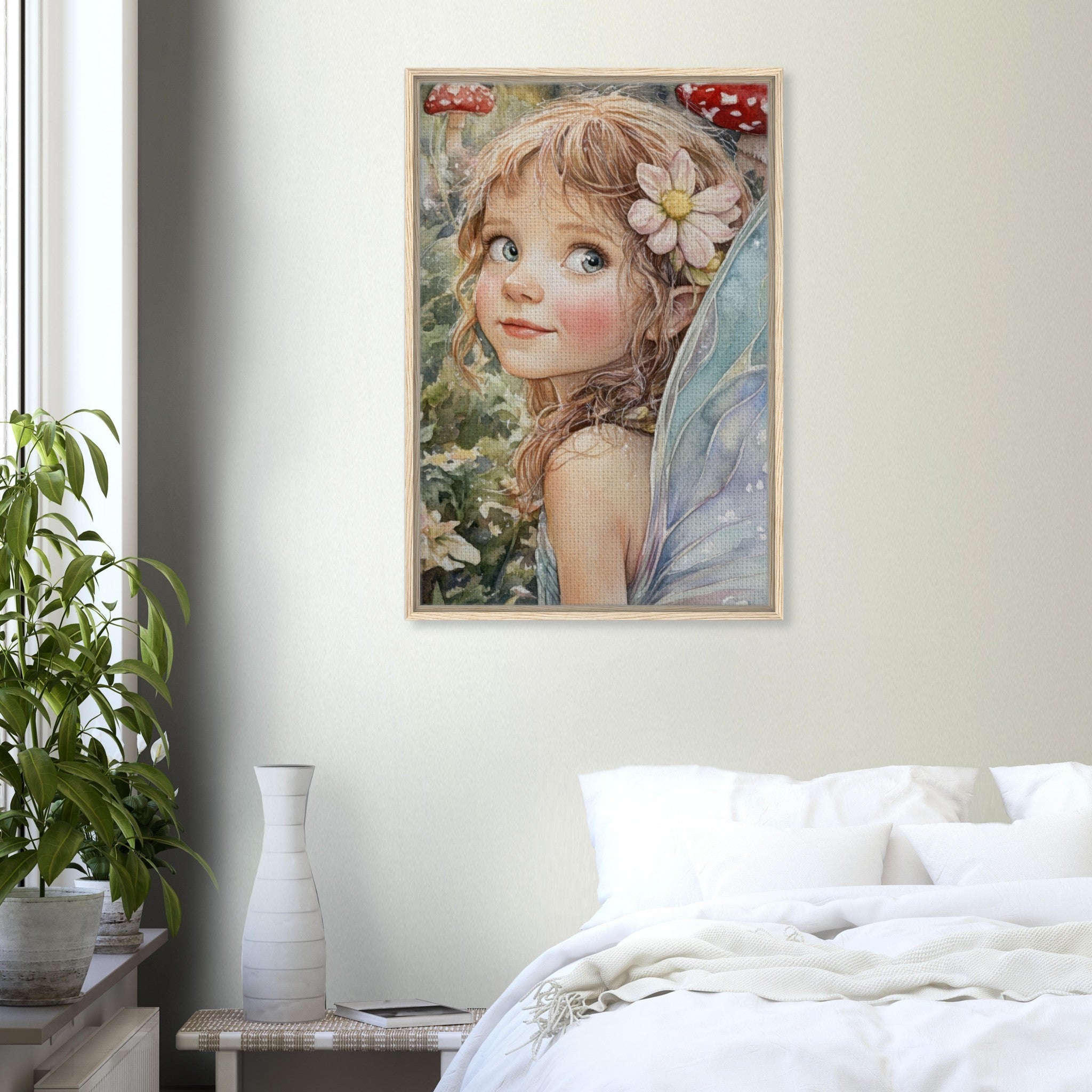 Framed Canvas Portrait - Watercolor Faerie Glade Watercolor Over - the - Thou 3 - Shop Ai Art WebShop - Digital Art online Store