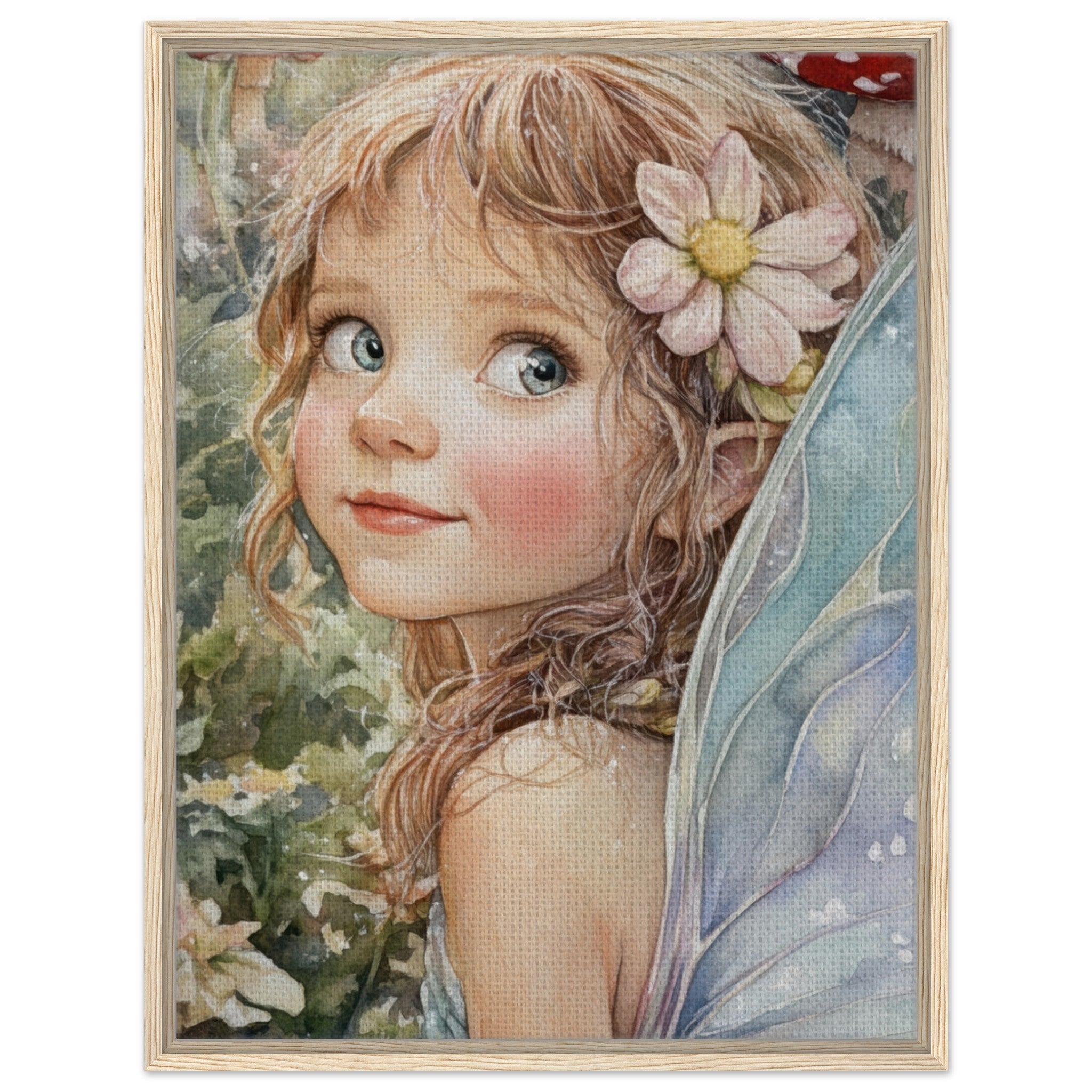 Framed Canvas Portrait - Watercolor Faerie Glade Watercolor Over - the - Thou 3 - Shop Ai Art WebShop - Digital Art online Store