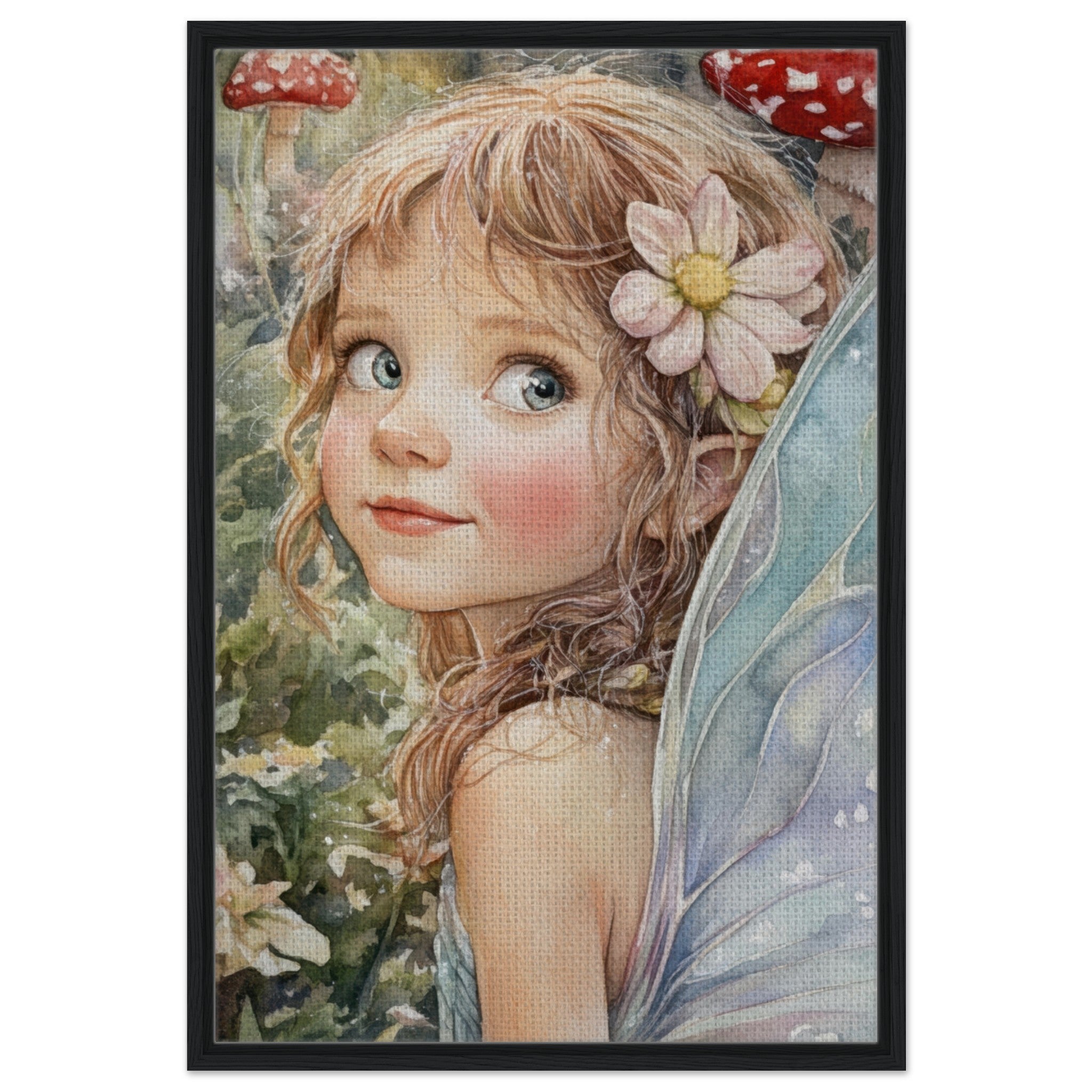 Framed Canvas Portrait - Watercolor Faerie Glade Watercolor Over - the - Thou 3 - Shop Ai Art WebShop - Digital Art online Store
