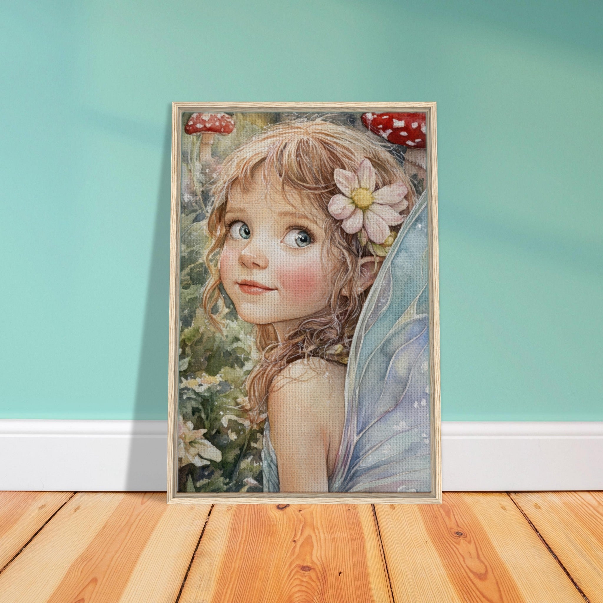Framed Canvas Portrait - Watercolor Faerie Glade Watercolor Over - the - Thou 3 - Shop Ai Art WebShop - Digital Art online Store