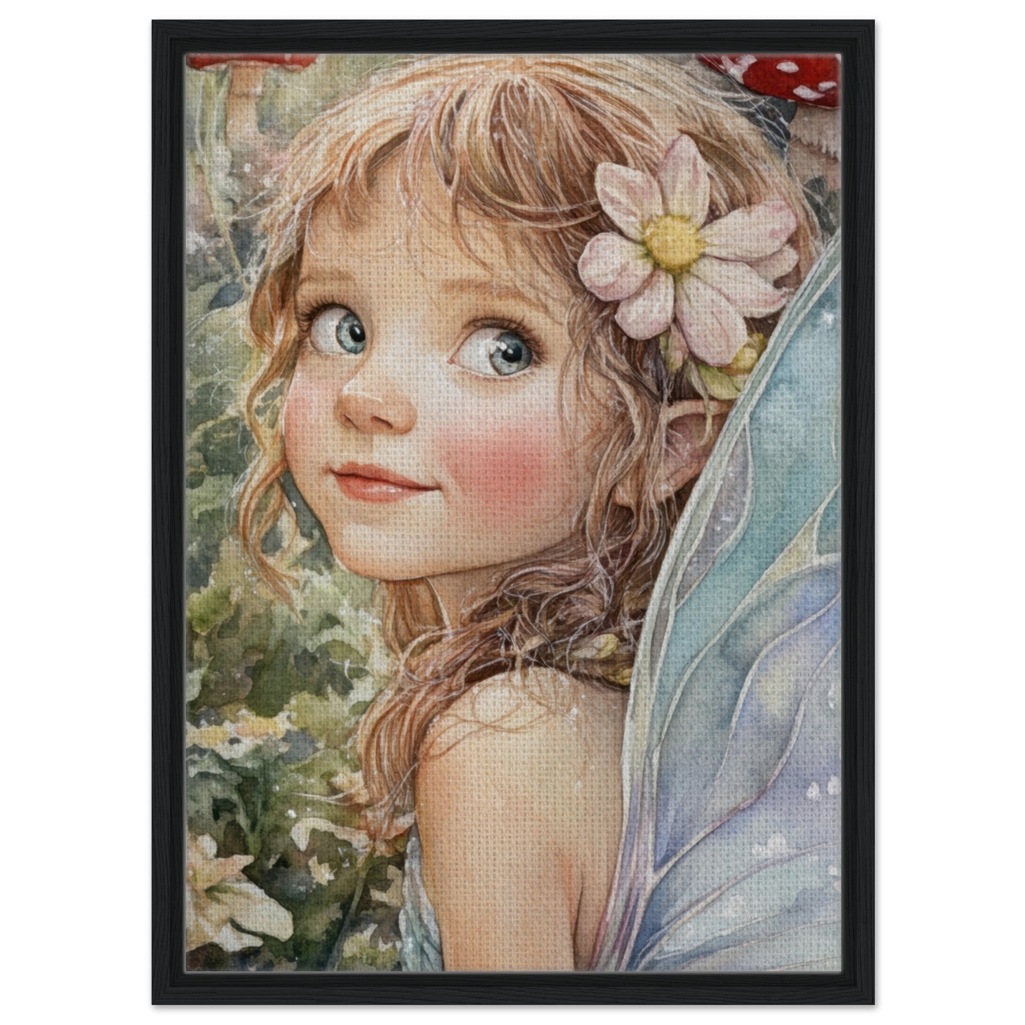 Framed Canvas Portrait - Watercolor Faerie Glade Watercolor Over - the - Thou 3 - Shop Ai Art WebShop - Digital Art online Store