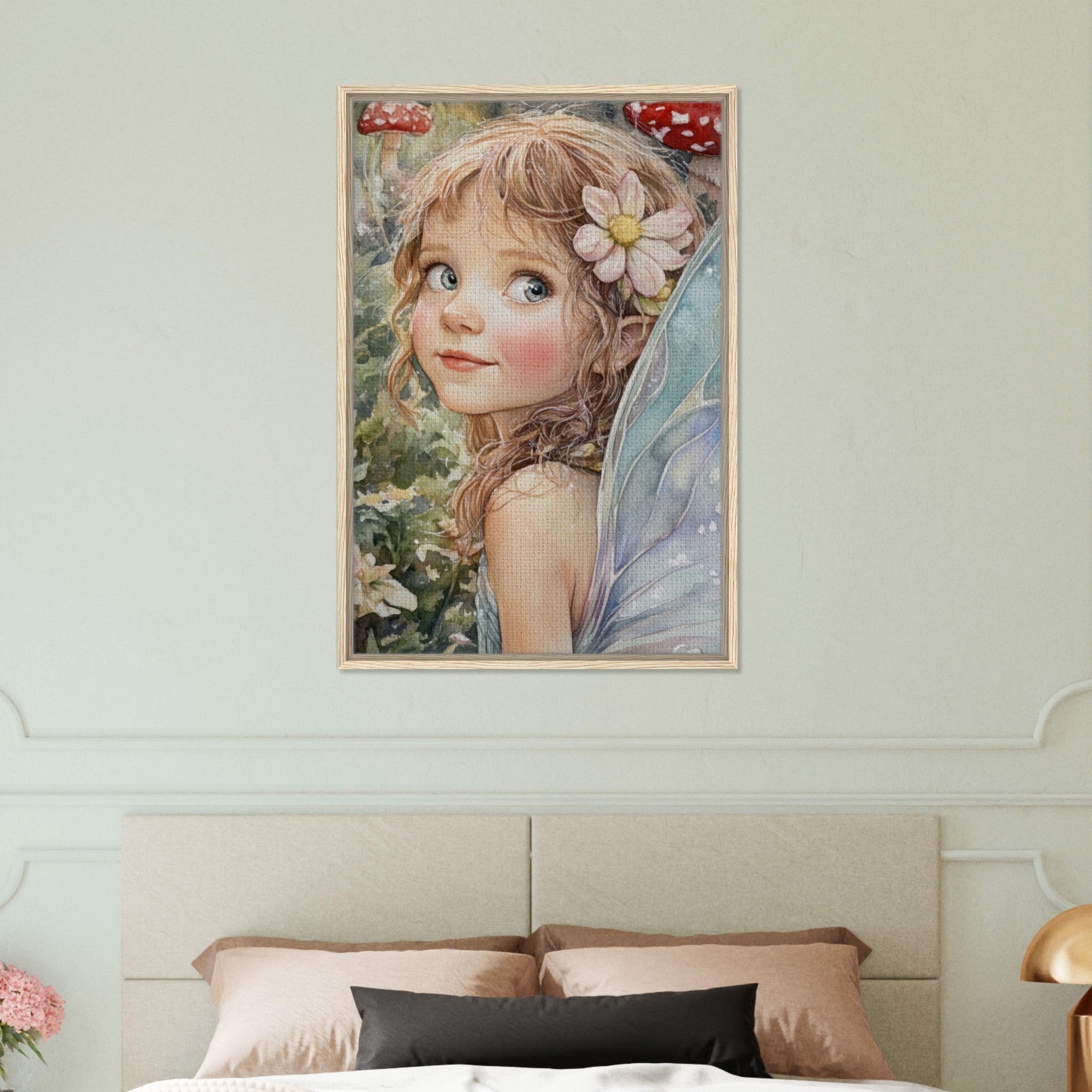 Framed Canvas Portrait - Watercolor Faerie Glade Watercolor Over - the - Thou 3 - Shop Ai Art WebShop - Digital Art online Store