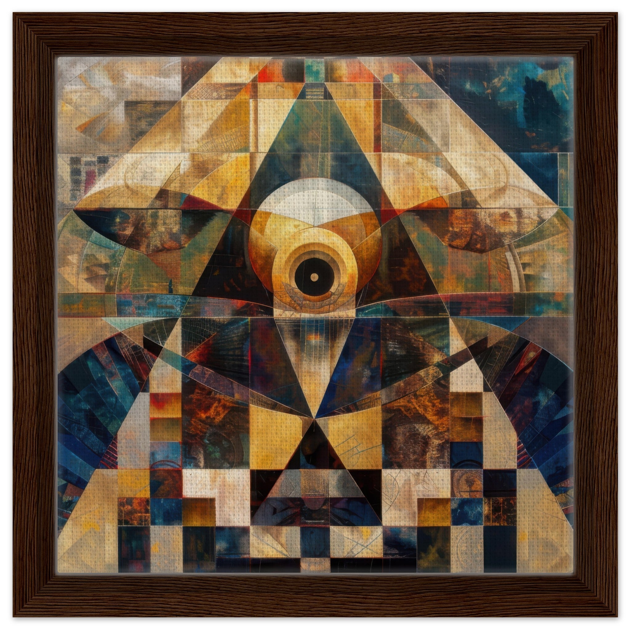 Framed Canvas Square - Free your mind abstract style 4 - Shop Ai Art WebShop - Digital Art online Store