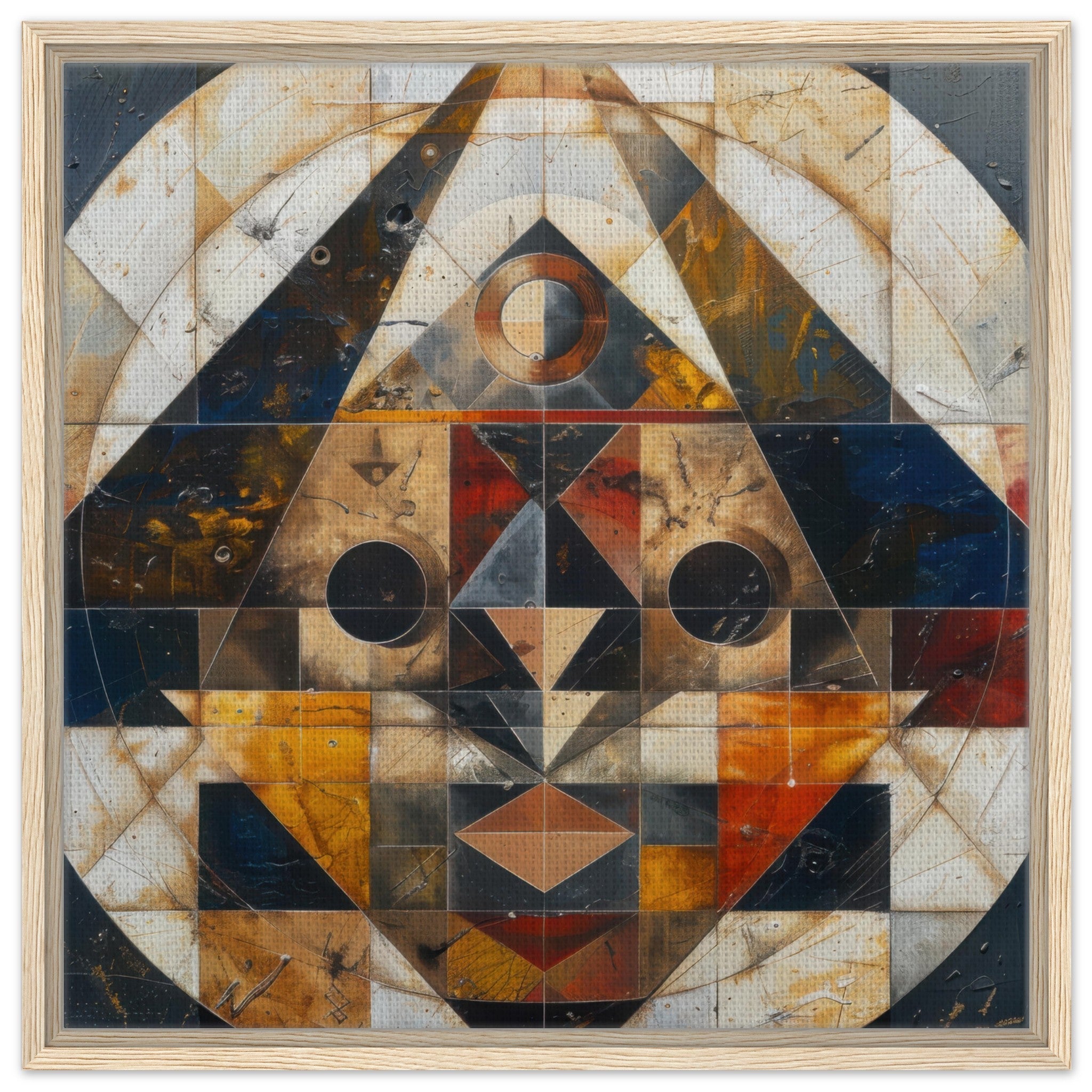 Framed Canvas Square - Free your mind abstract style 5 - Shop Ai Art WebShop - Digital Art online Store