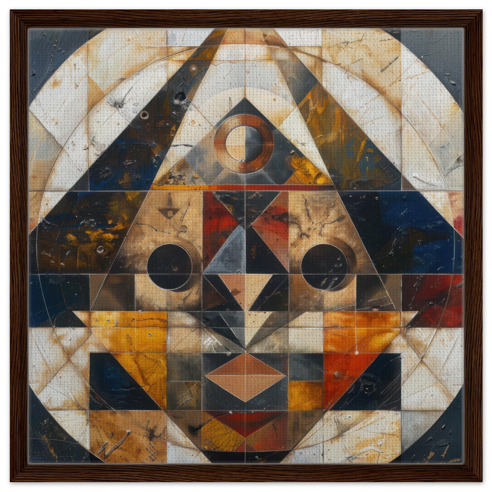 Framed Canvas Square - Free your mind abstract style 5 - Shop Ai Art WebShop - Digital Art online Store