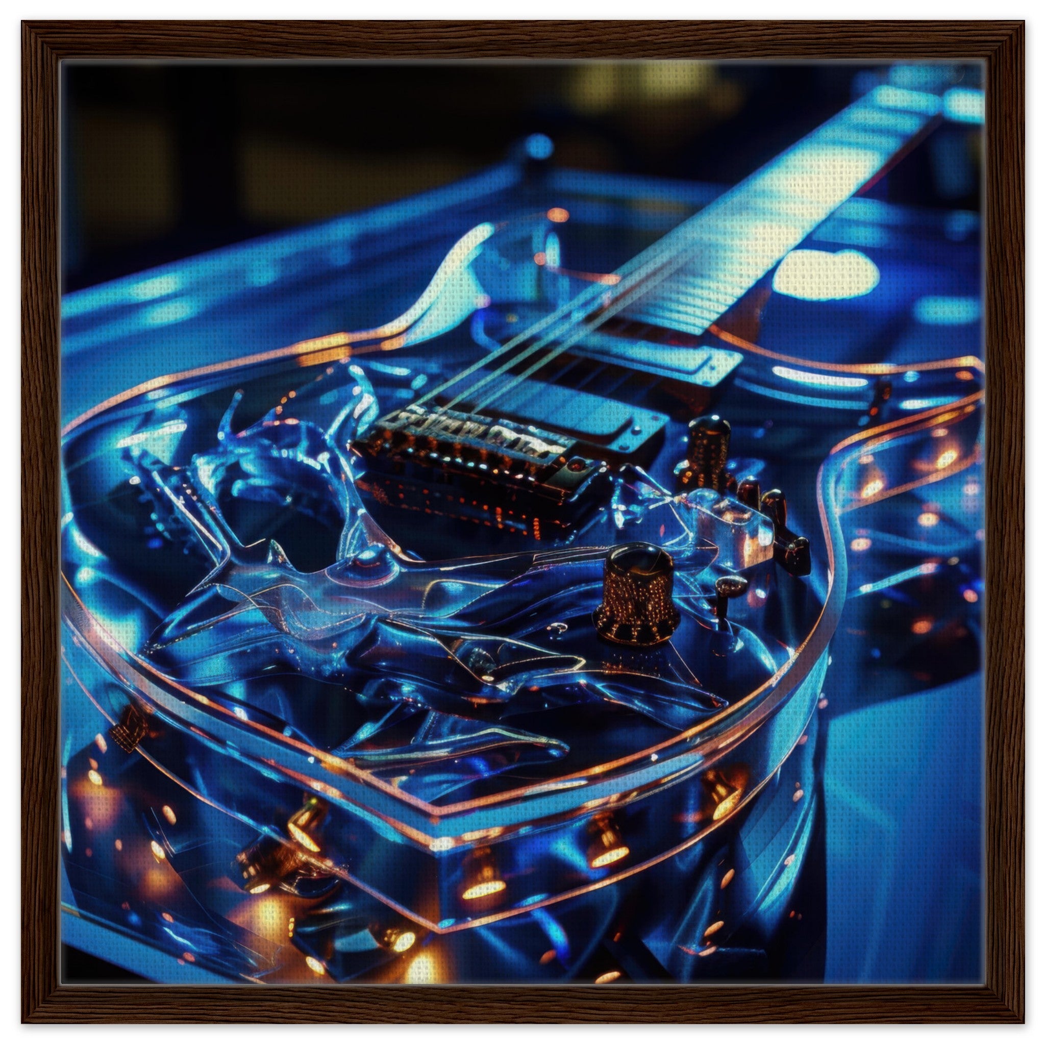 Framed Canvas Square - Music Art 6 - Shop Ai Art WebShop - Digital Art online Store