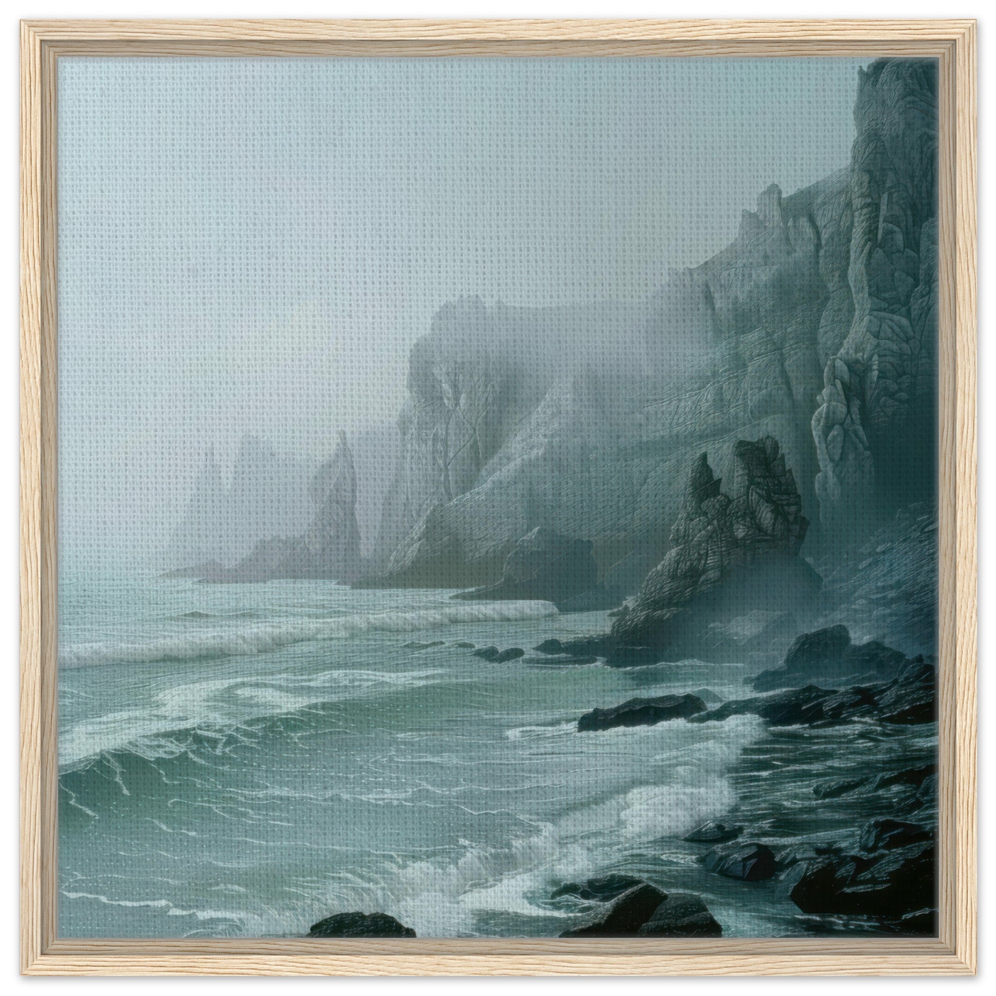 Framed Canvas Square - Nature 1 - Shop Ai Art WebShop - Digital Art online Store