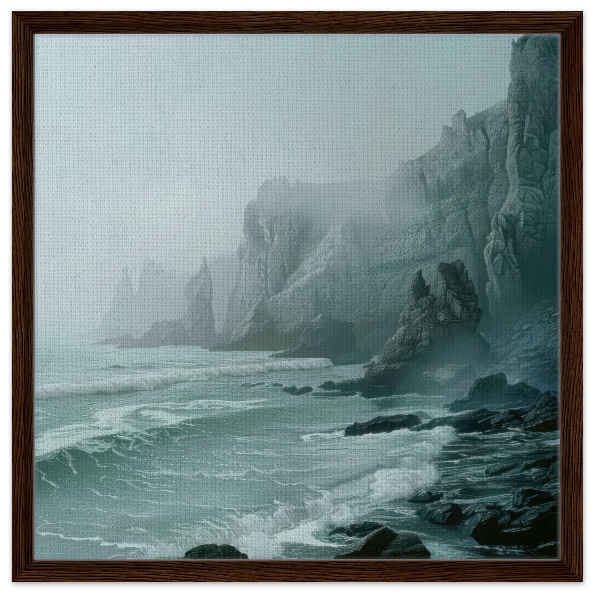 Framed Canvas Square - Nature 1 - Shop Ai Art WebShop - Digital Art online Store
