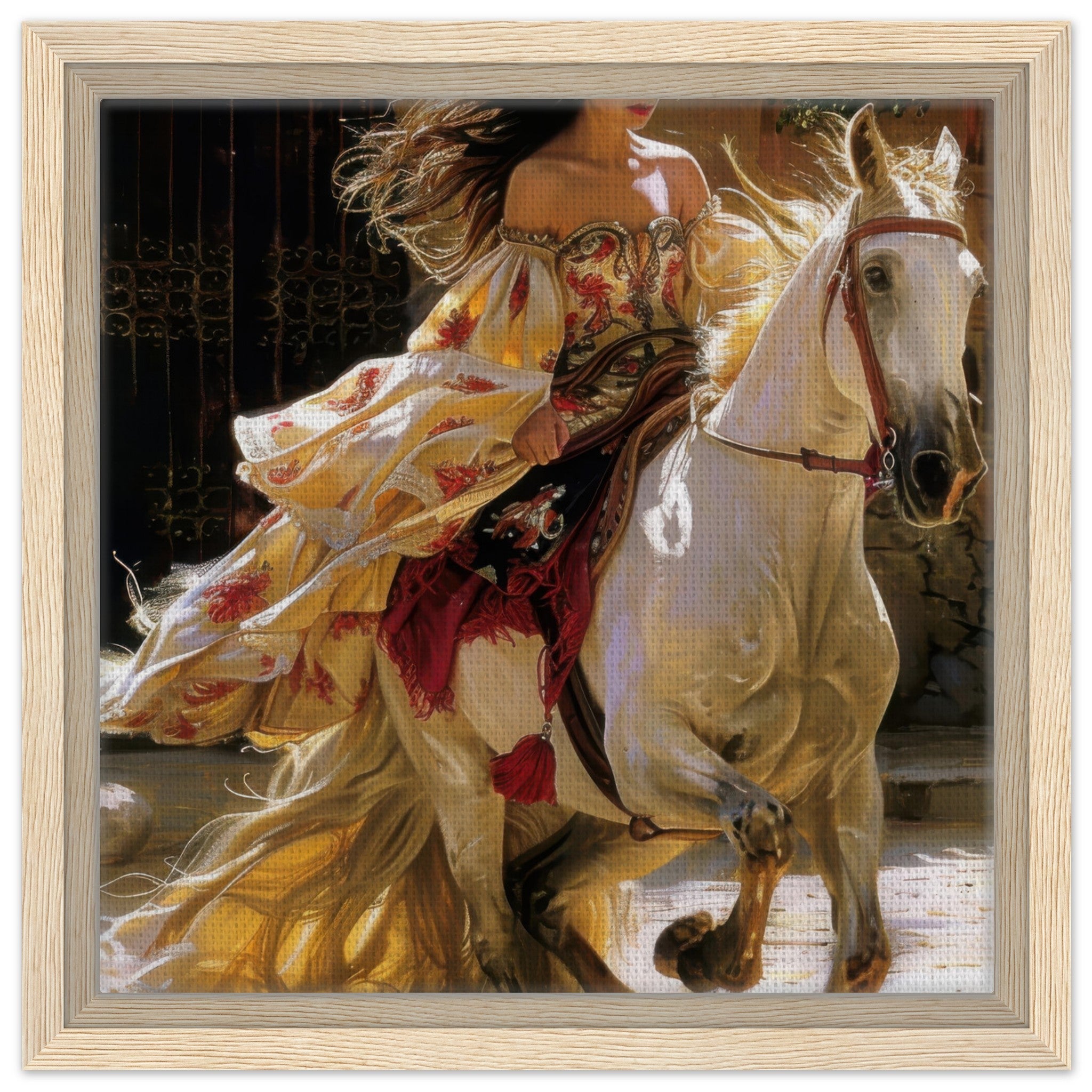 Framed Canvas Square - Romanticism art style culture of Spain 1 - Shop Ai Art WebShop - Digital Art online Store