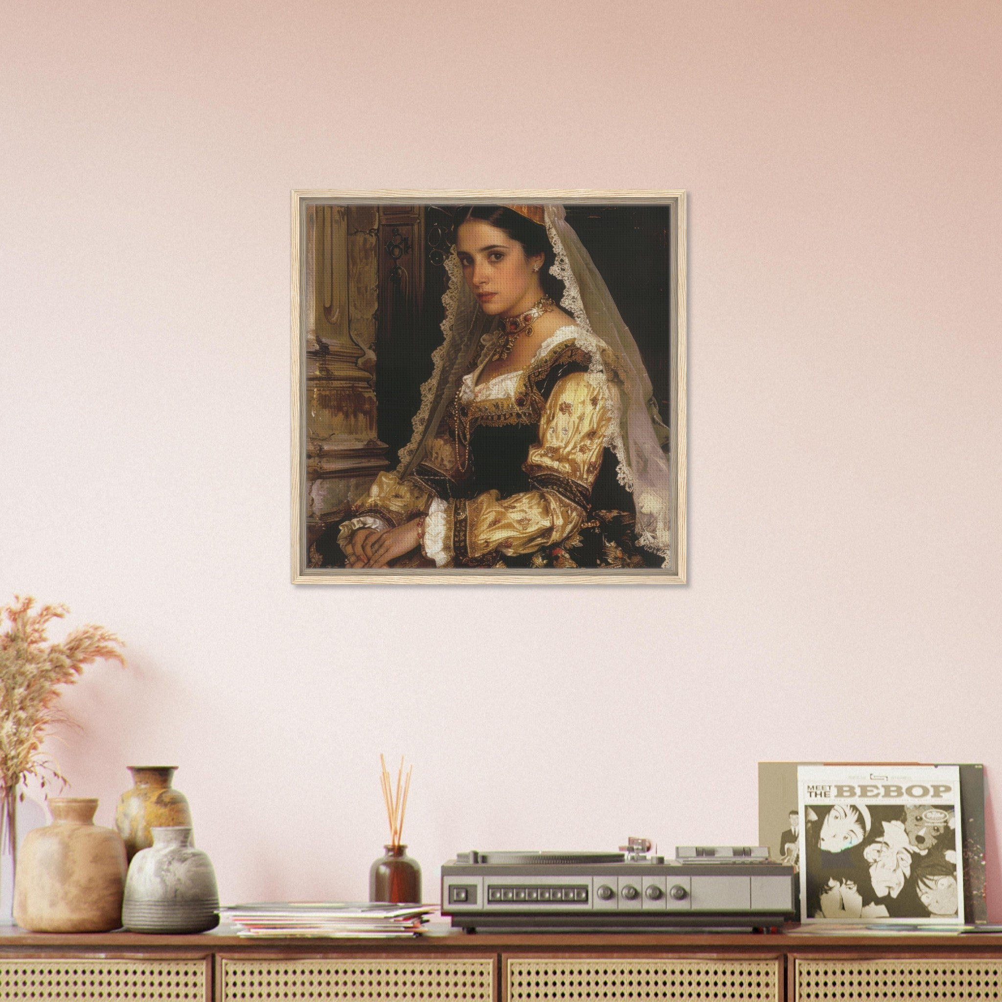Framed Canvas Square - Romanticism art style culture of Spain 2 - Shop Ai Art WebShop - Digital Art online Store