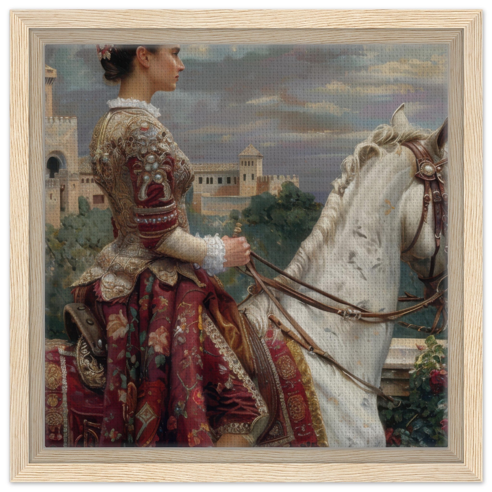 Framed Canvas Square - Romanticism art style culture of Spain 4 - Shop Ai Art WebShop - Digital Art online Store