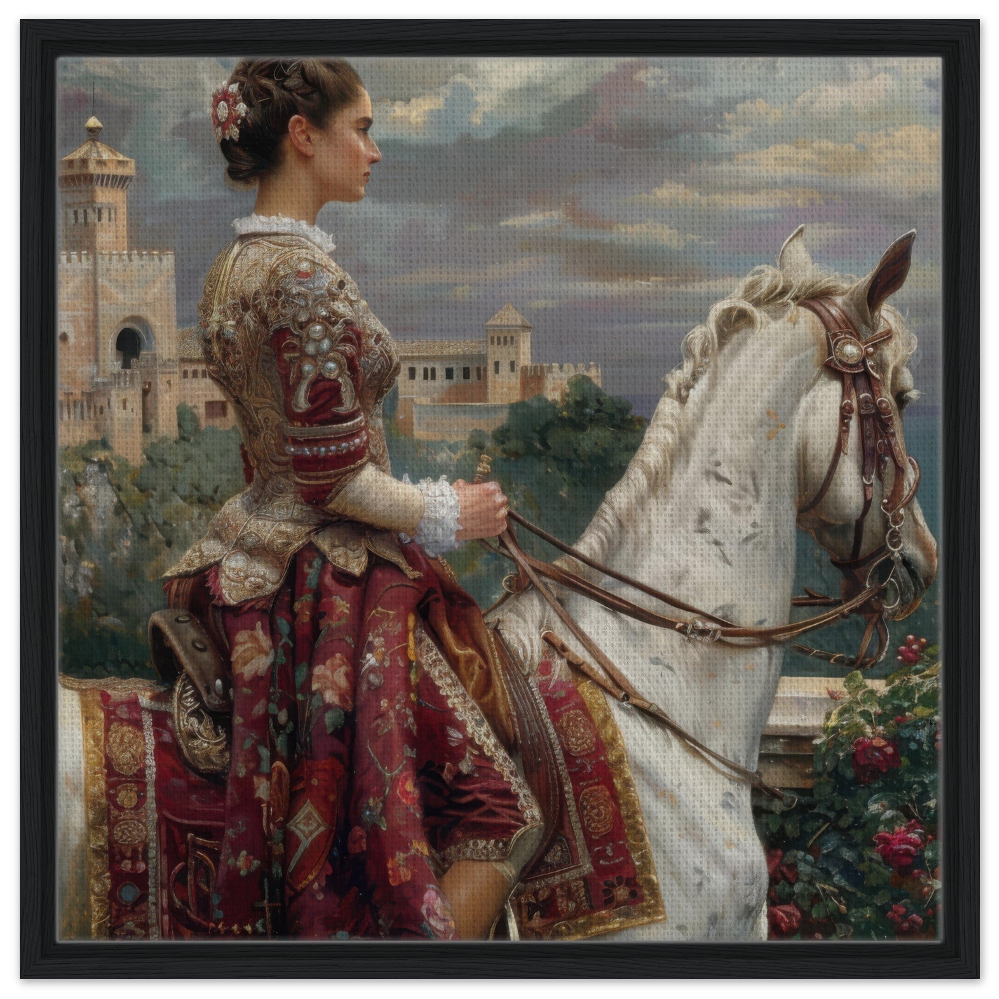Framed Canvas Square - Romanticism art style culture of Spain 4 - Shop Ai Art WebShop - Digital Art online Store