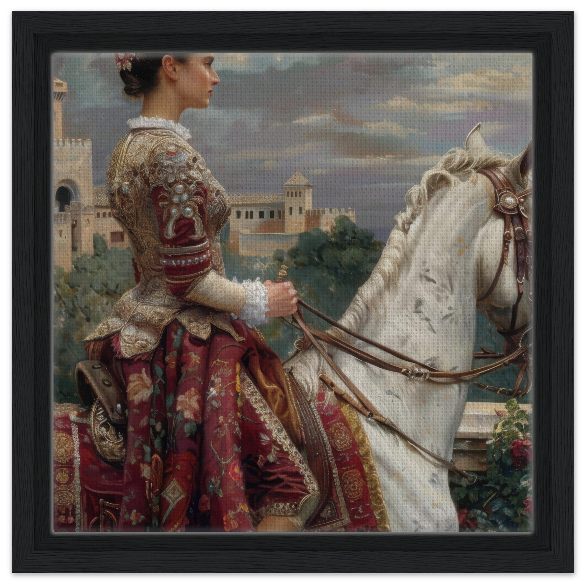 Framed Canvas Square - Romanticism art style culture of Spain 4 - Shop Ai Art WebShop - Digital Art online Store