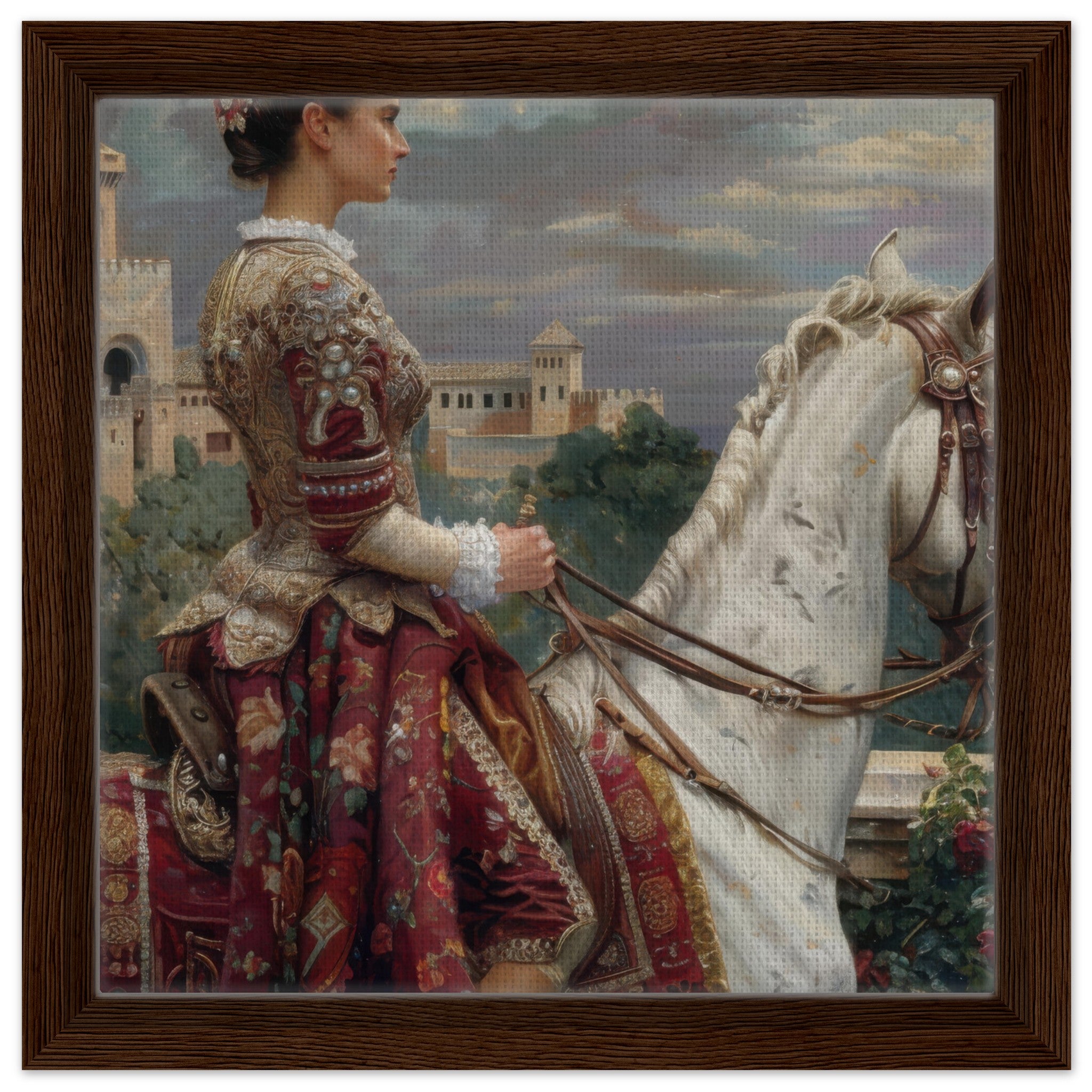 Framed Canvas Square - Romanticism art style culture of Spain 4 - Shop Ai Art WebShop - Digital Art online Store
