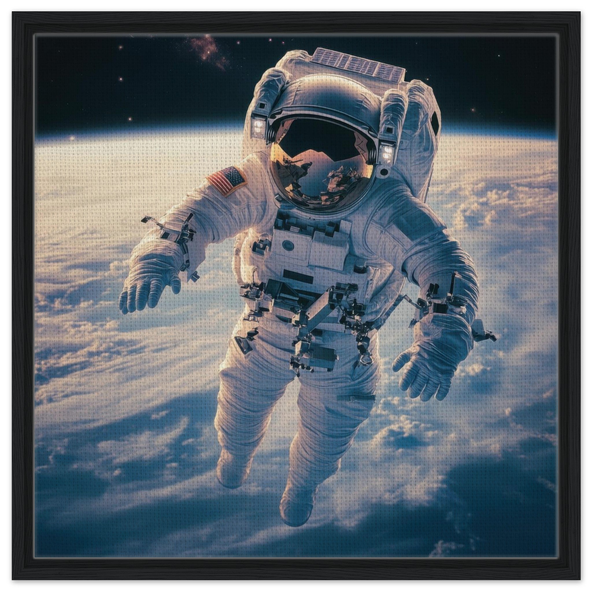 Framed Canvas Square - The psychological challenges of long 3 - Shop Ai Art WebShop - Digital Art online Store