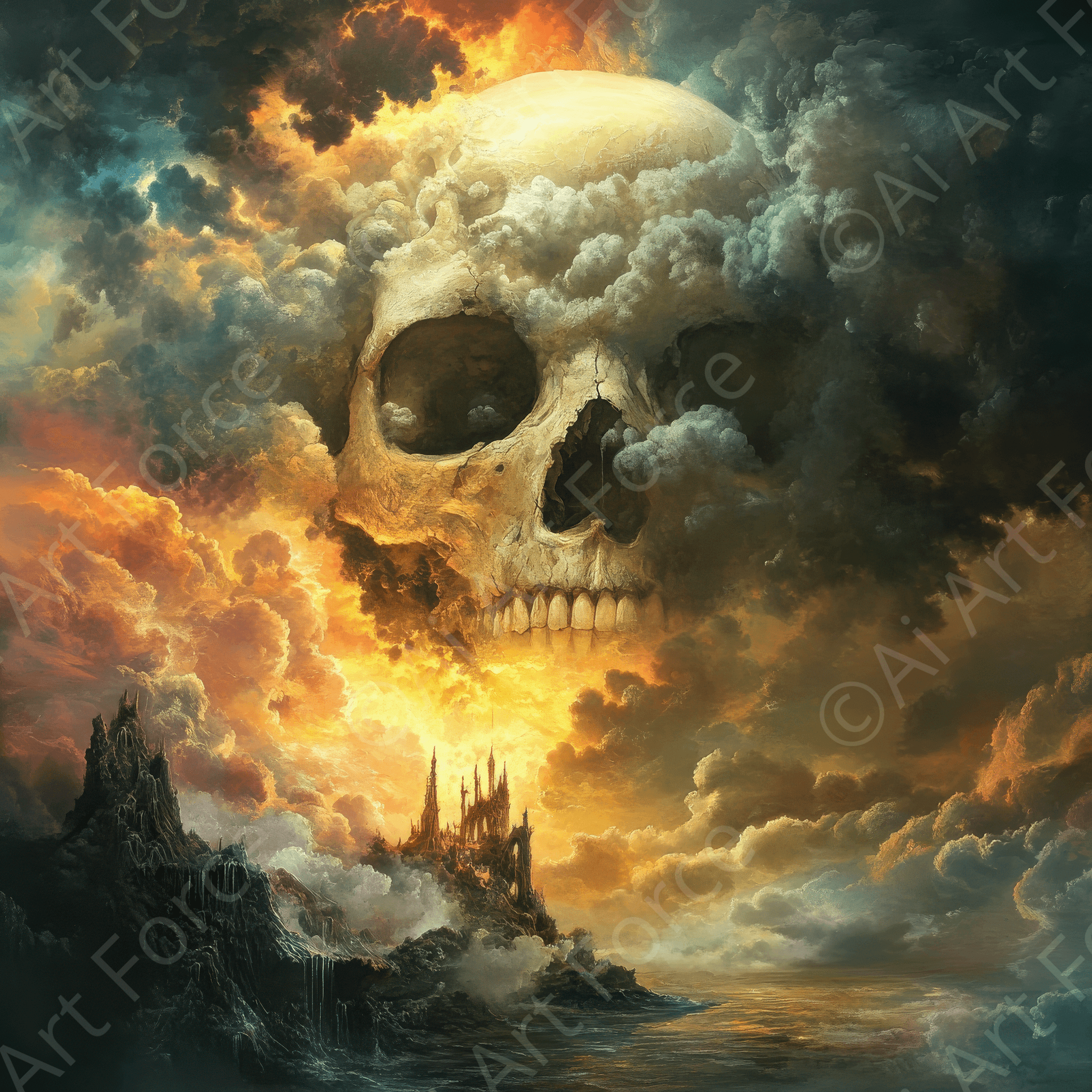 Digital Ai Artwork, of Death and the Afterlife A Spiritual World After Life 2, ideal for art enthusiasts and collectors.