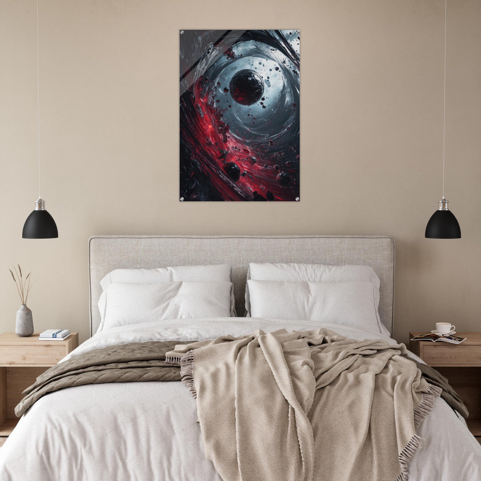 Acrylic Print Portrait - Gravitys Collapse A violent implosion of fragment 6 - Ai Art Force