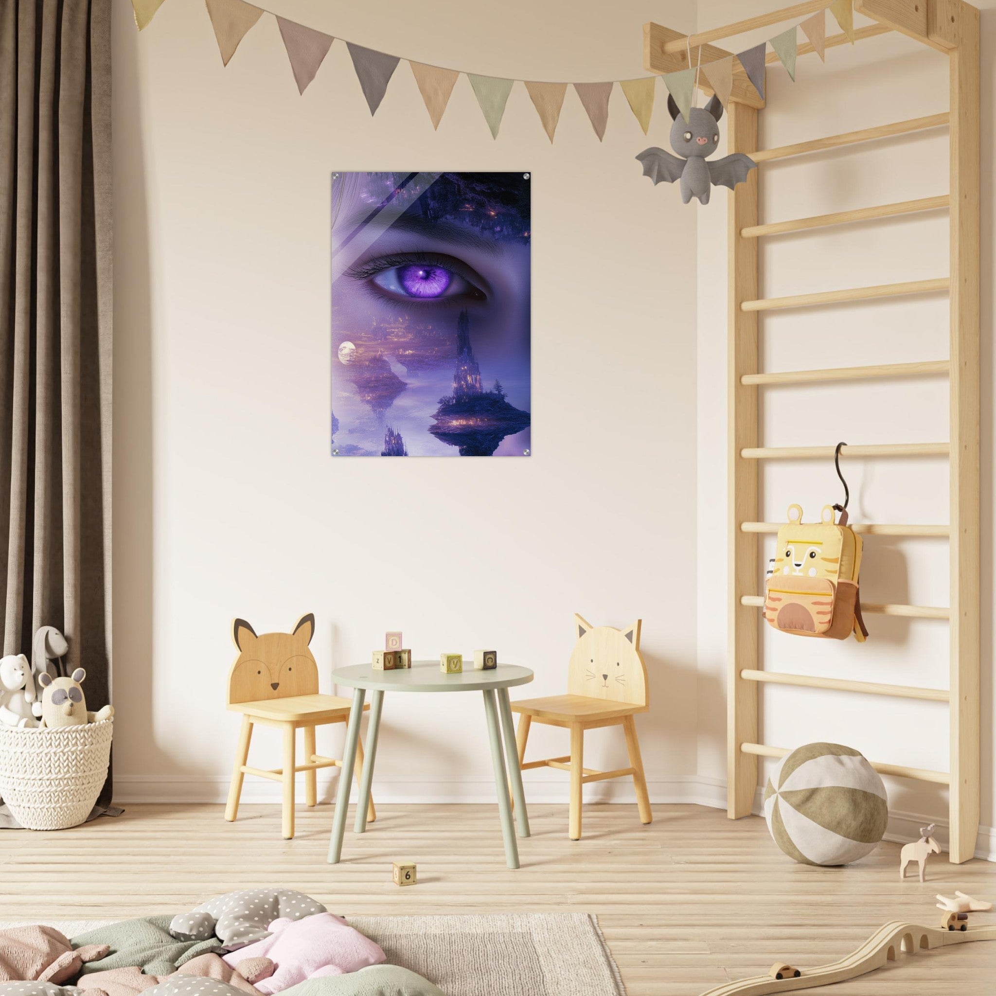 Acrylic Print Portrait - Surreal Elven Dreamscape Surrealism Extreme Los - Shop Ai Art WebShop - Digital Art online Store
