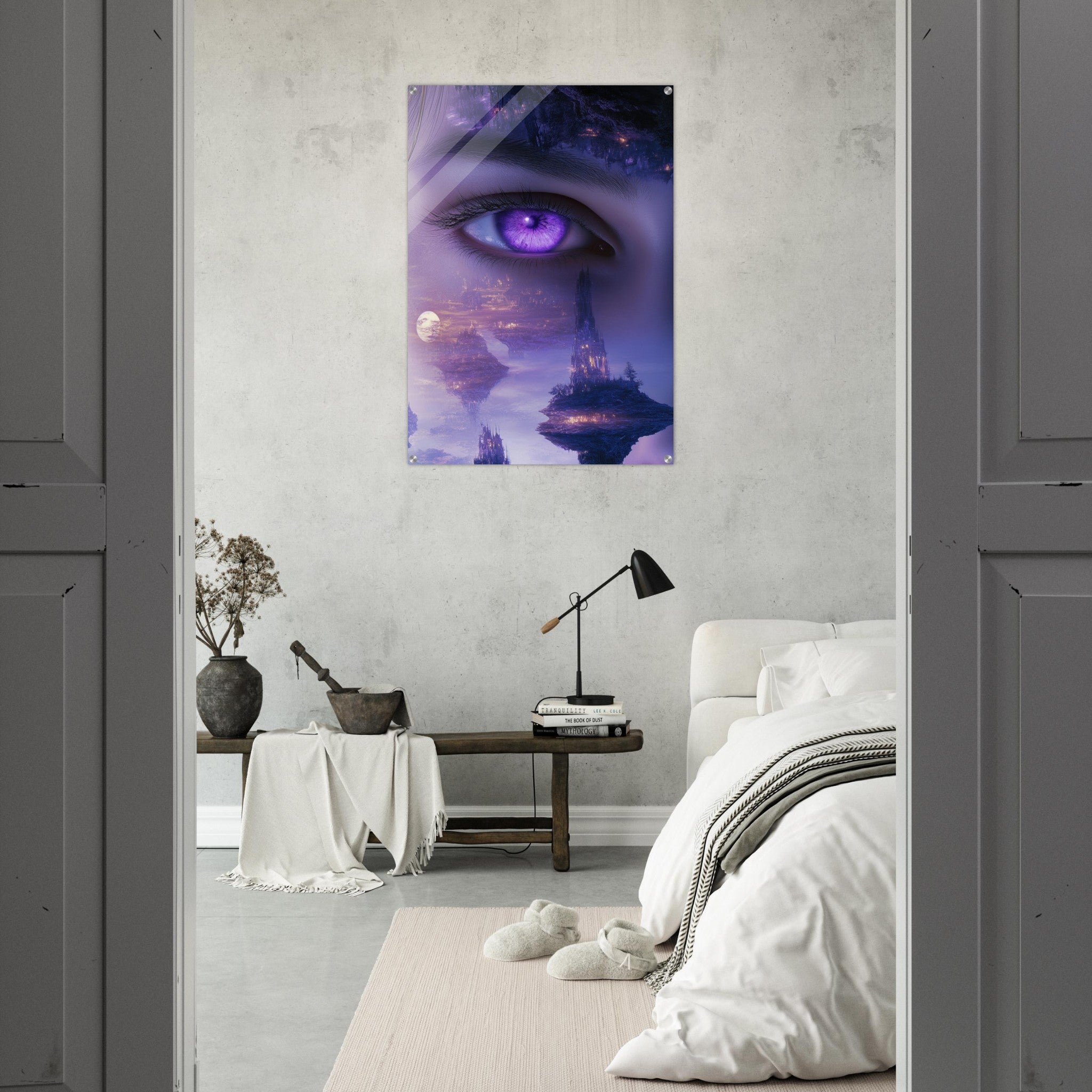 Acrylic Print Portrait - Surreal Elven Dreamscape Surrealism Extreme Los - Shop Ai Art WebShop - Digital Art online Store