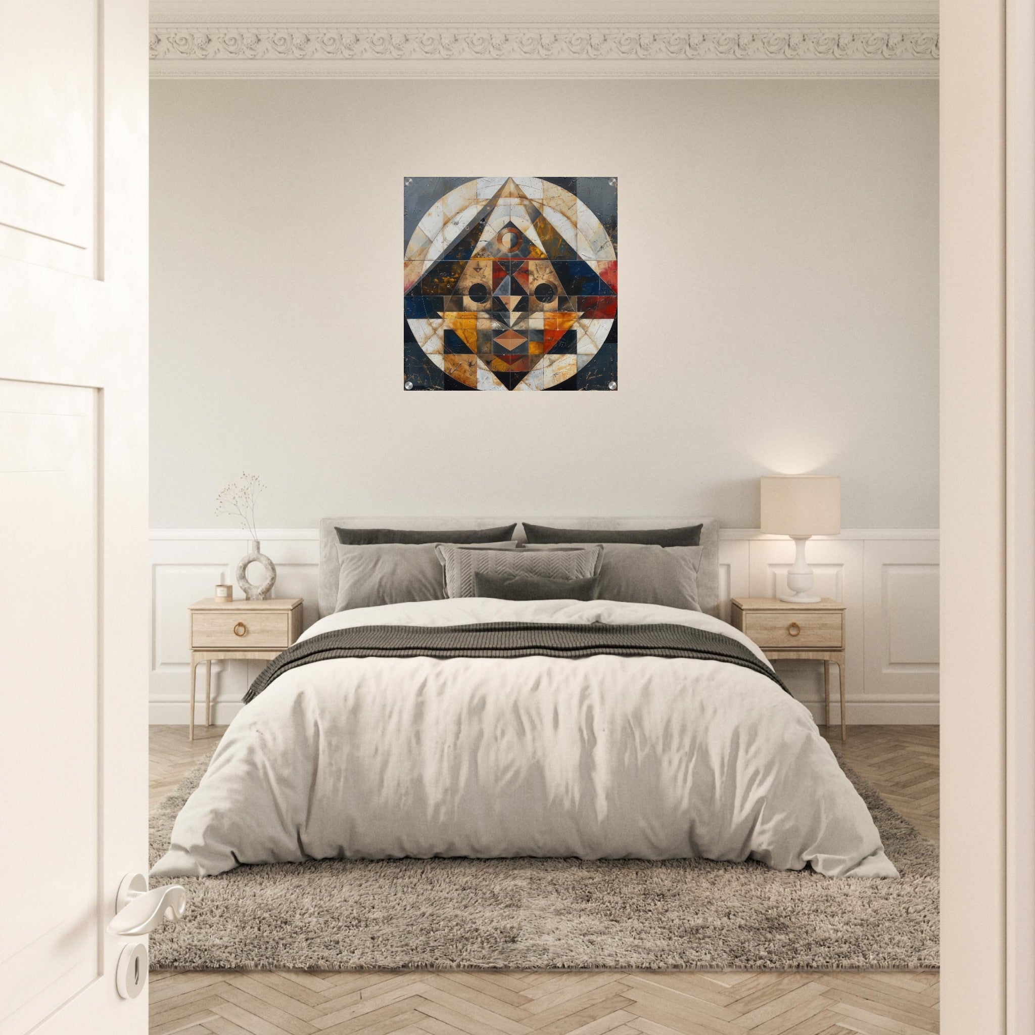 Acrylic Print Square - Free your mind abstract style 5 - Shop Ai Art WebShop - Digital Art online Store