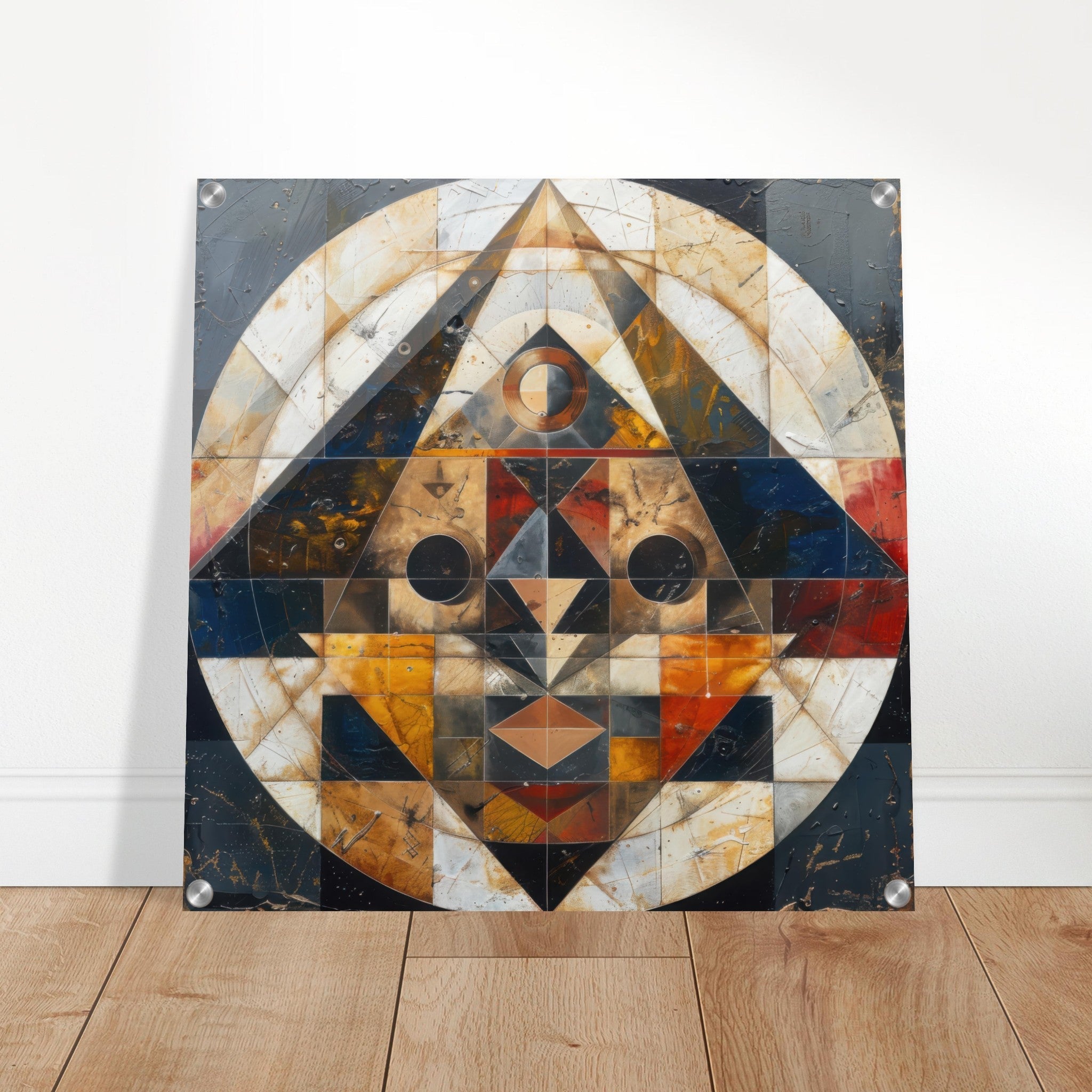 Acrylic Print Square - Free your mind abstract style 5 - Shop Ai Art WebShop - Digital Art online Store