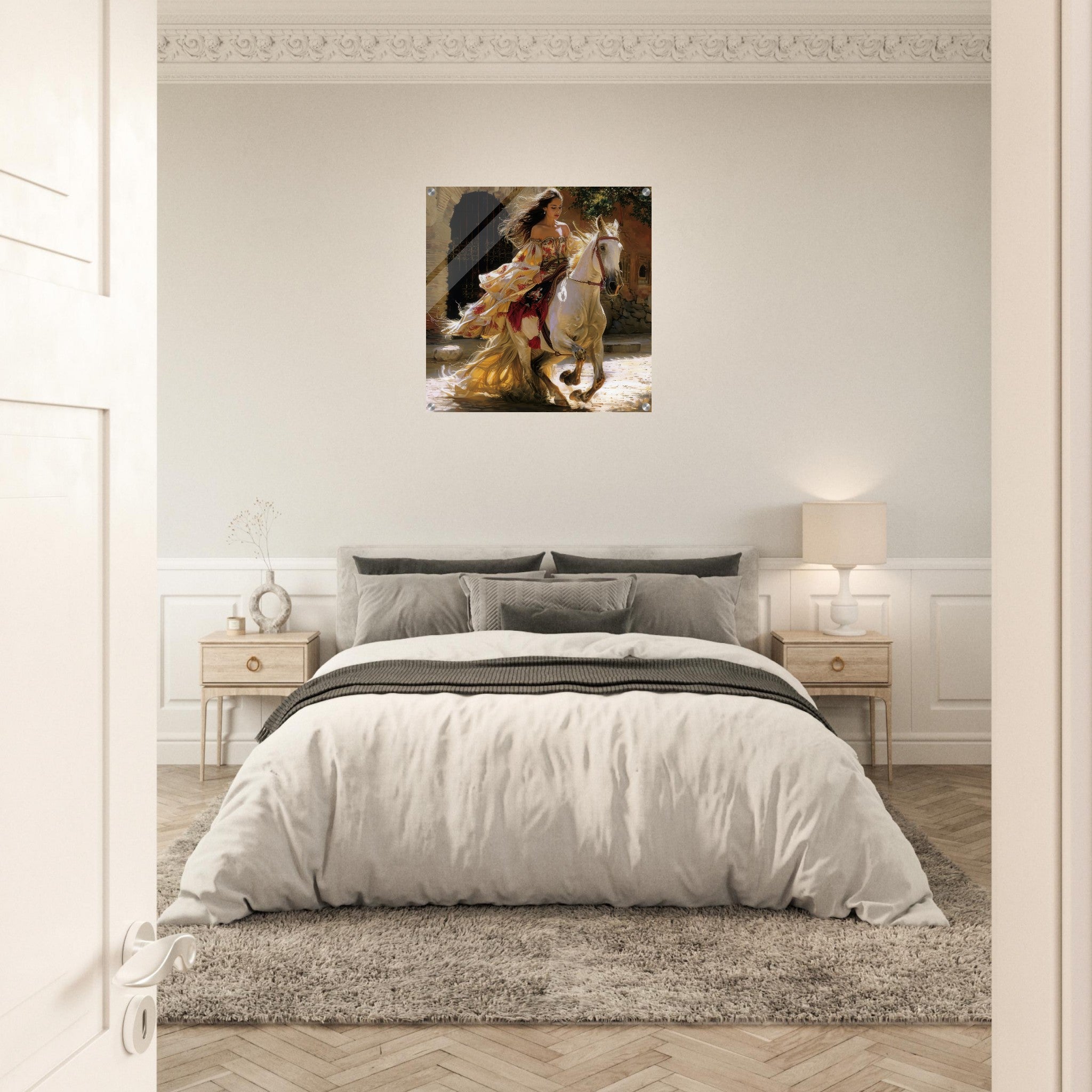 Acrylic Print Square - Romanticism art style culture of Spain 1 - Shop Ai Art WebShop - Digital Art online Store